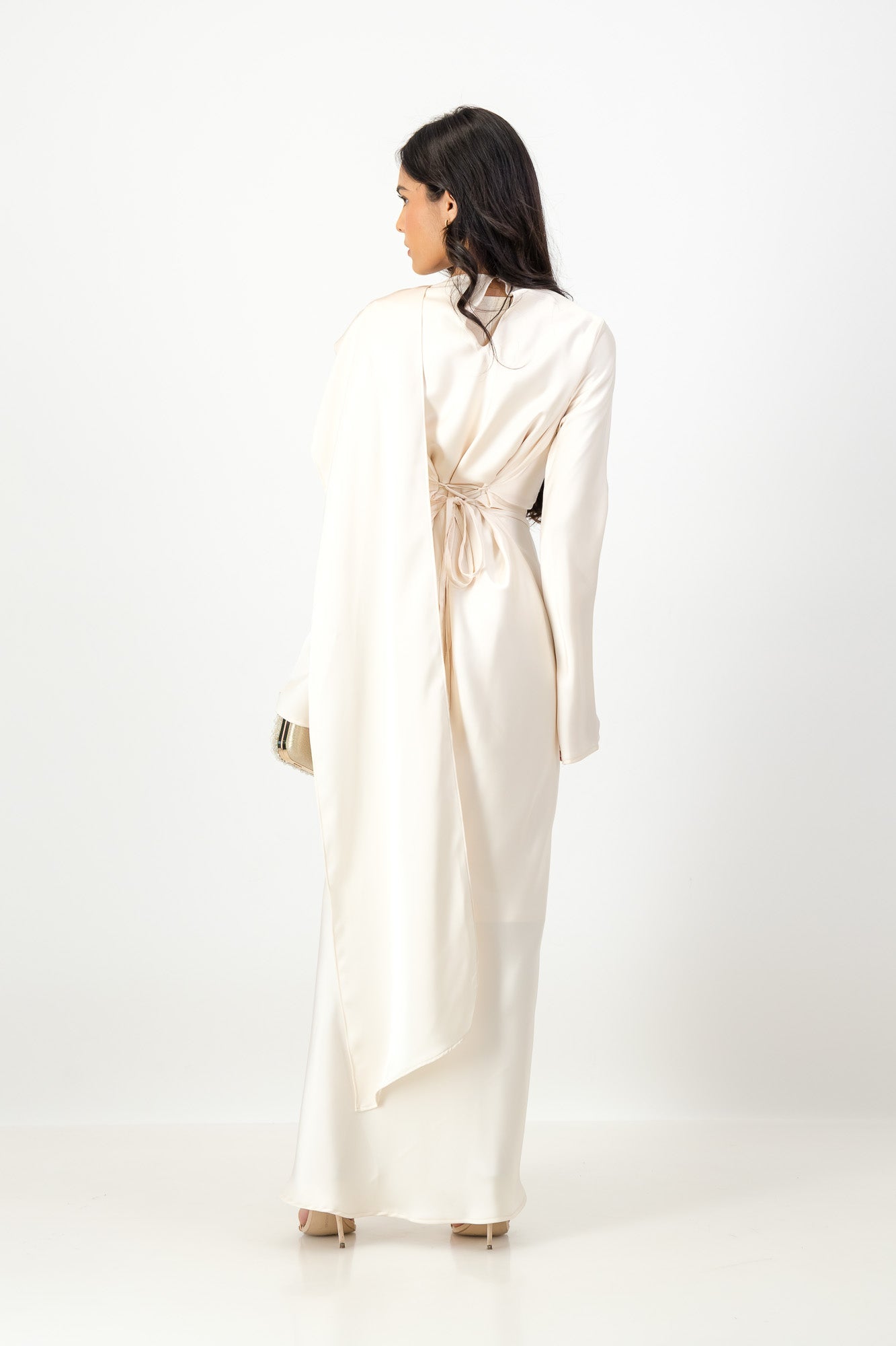 THE NUHA MAXI DRESS in Cream