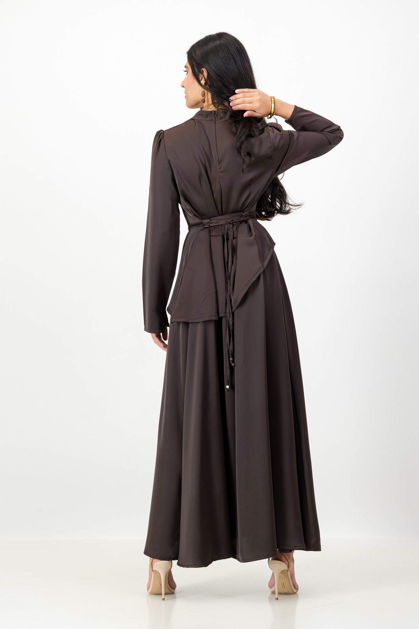 THE SOFIA MAXI DRESS in COCOA