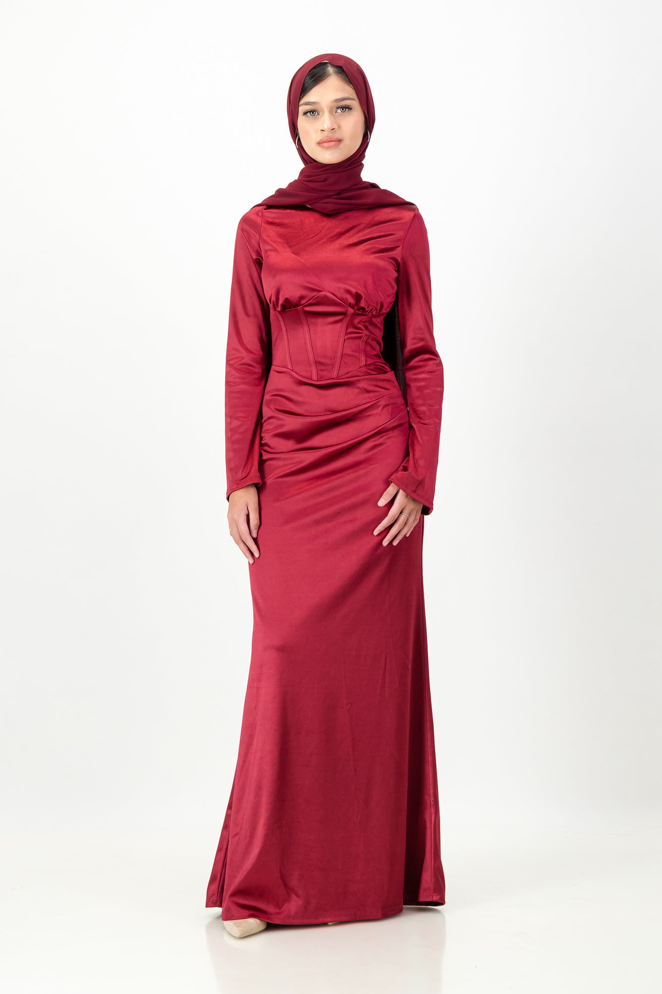 TARA MAXI DRESS - Burgundy