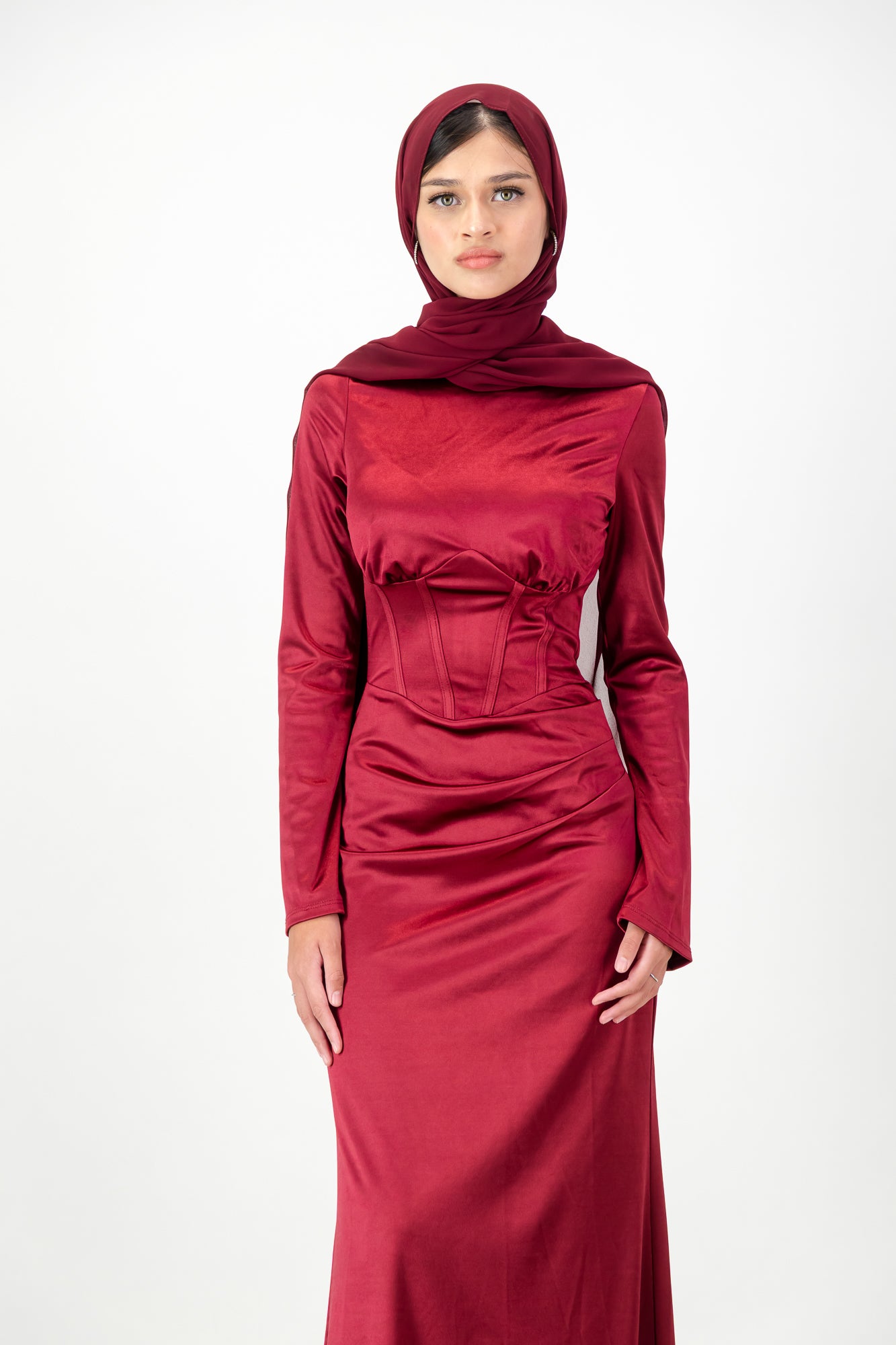 TARA MAXI DRESS - Burgundy