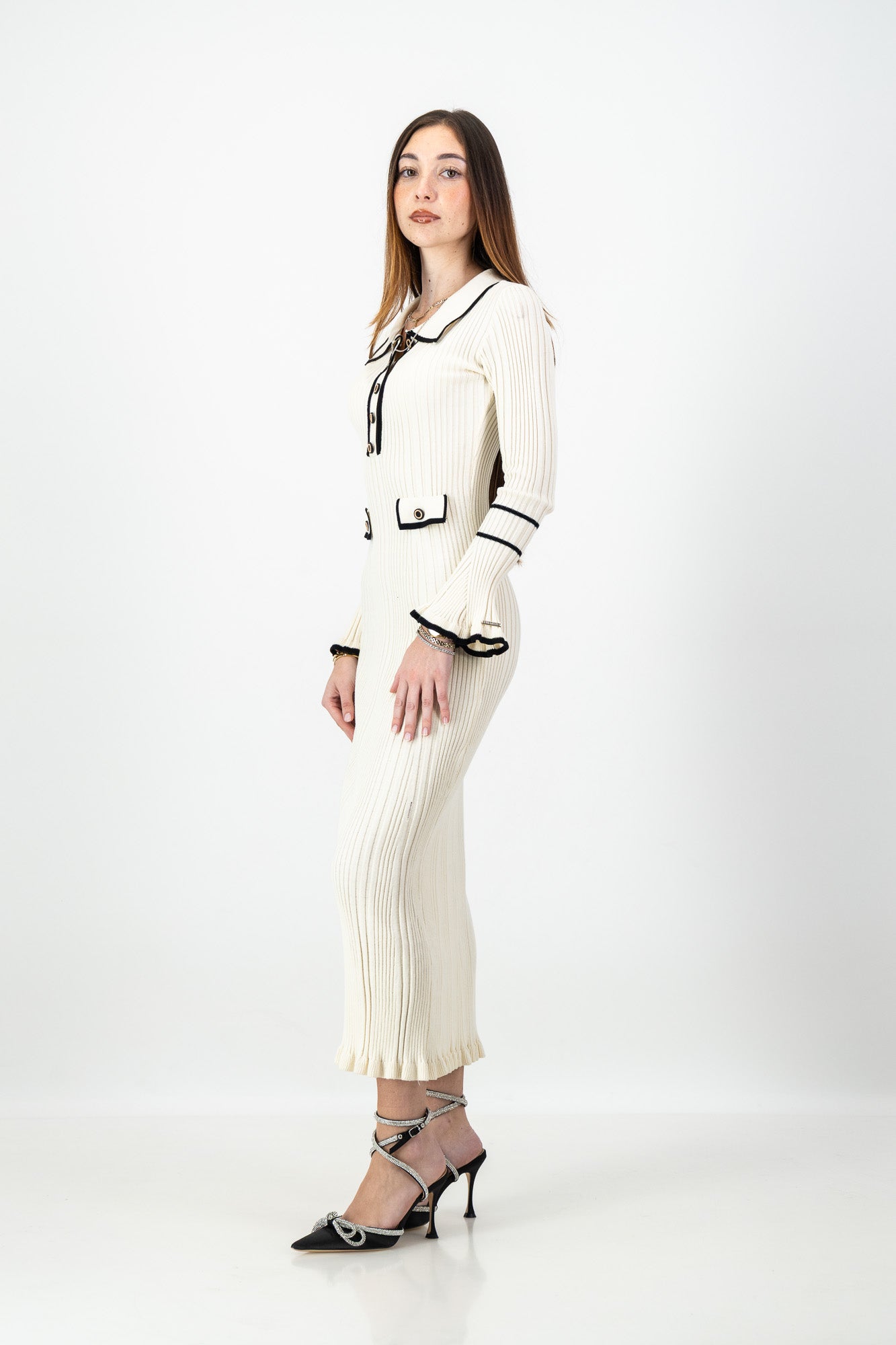Raya Knit Dress in Cream