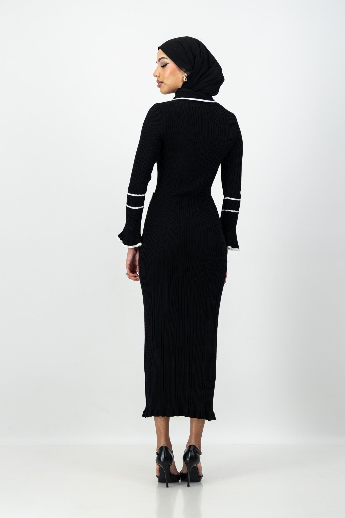 Raya Knit Dress in Black