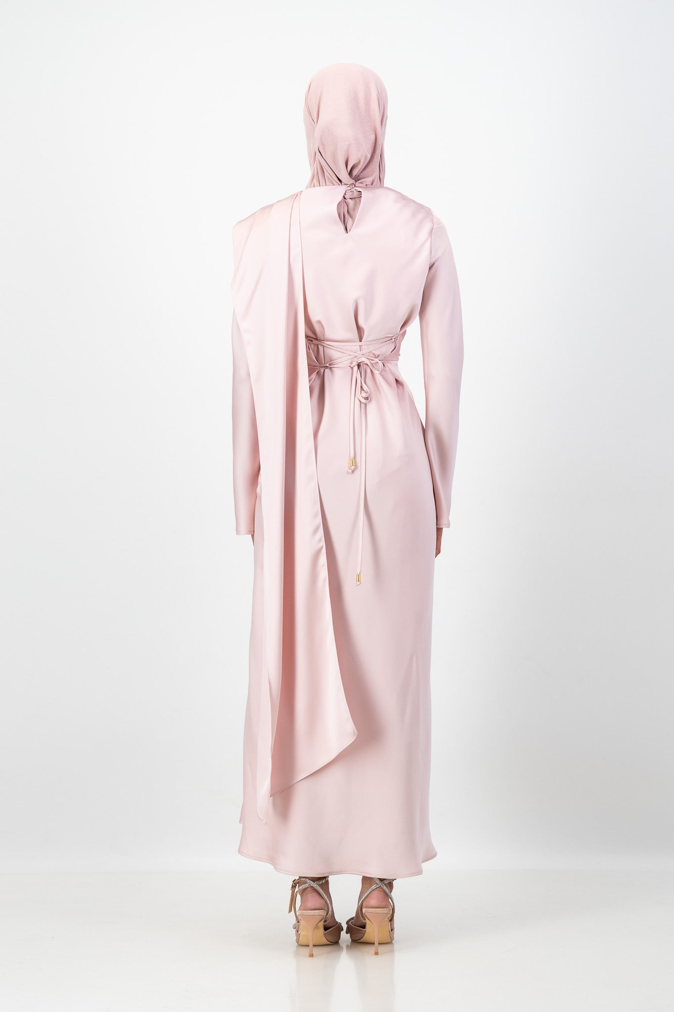 THE NUHA MAXI DRESS in Blush