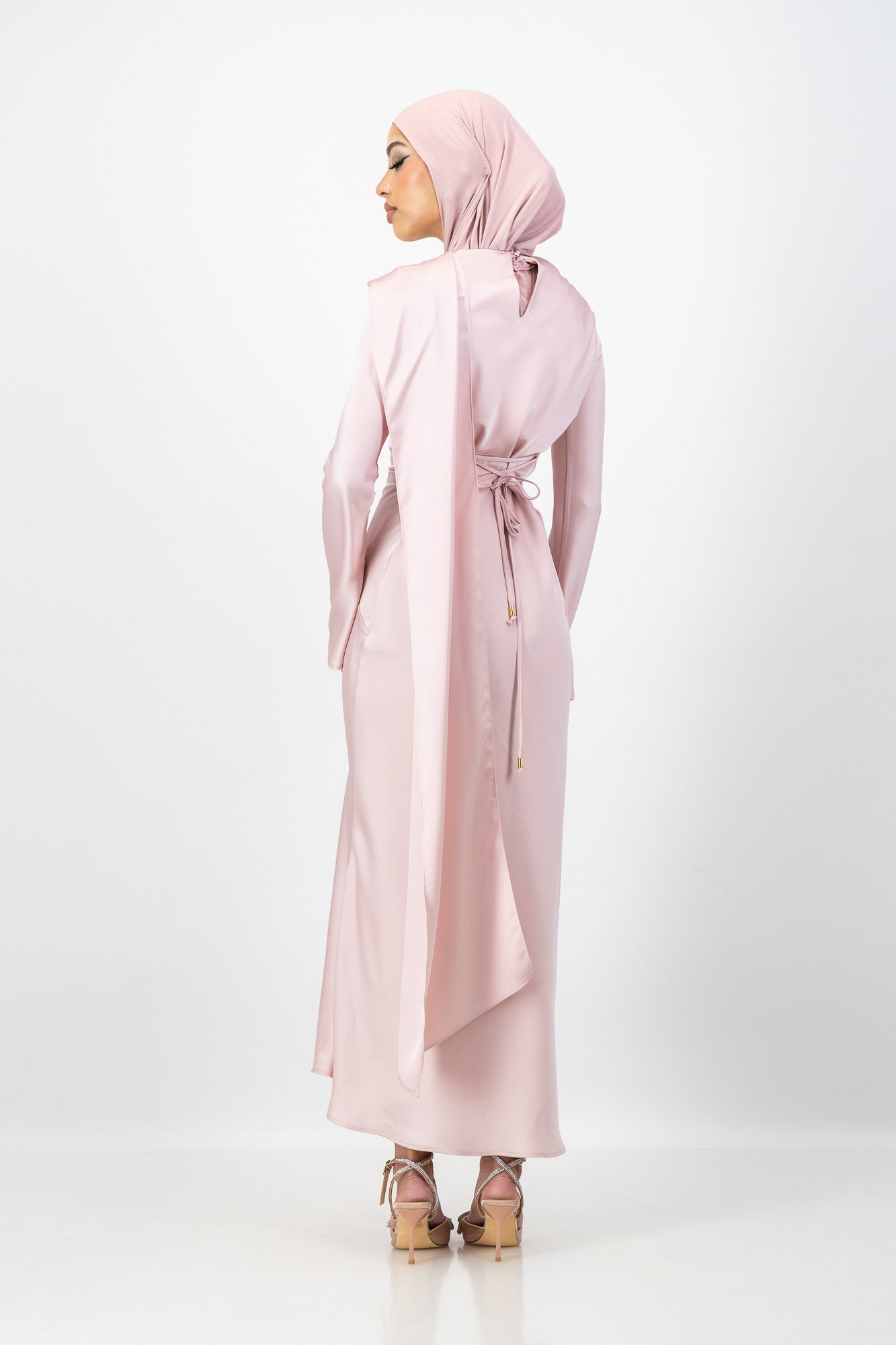 THE NUHA MAXI DRESS in Blush