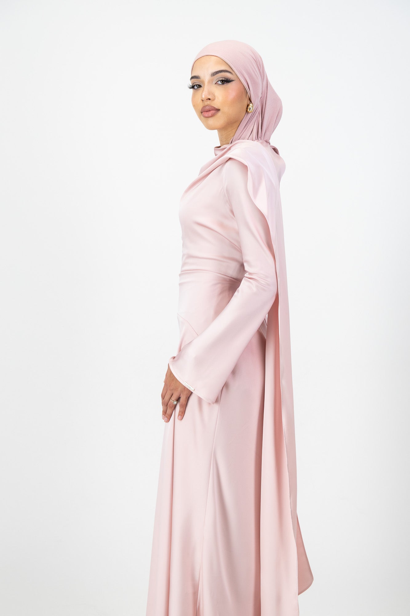 THE NUHA MAXI DRESS in Blush