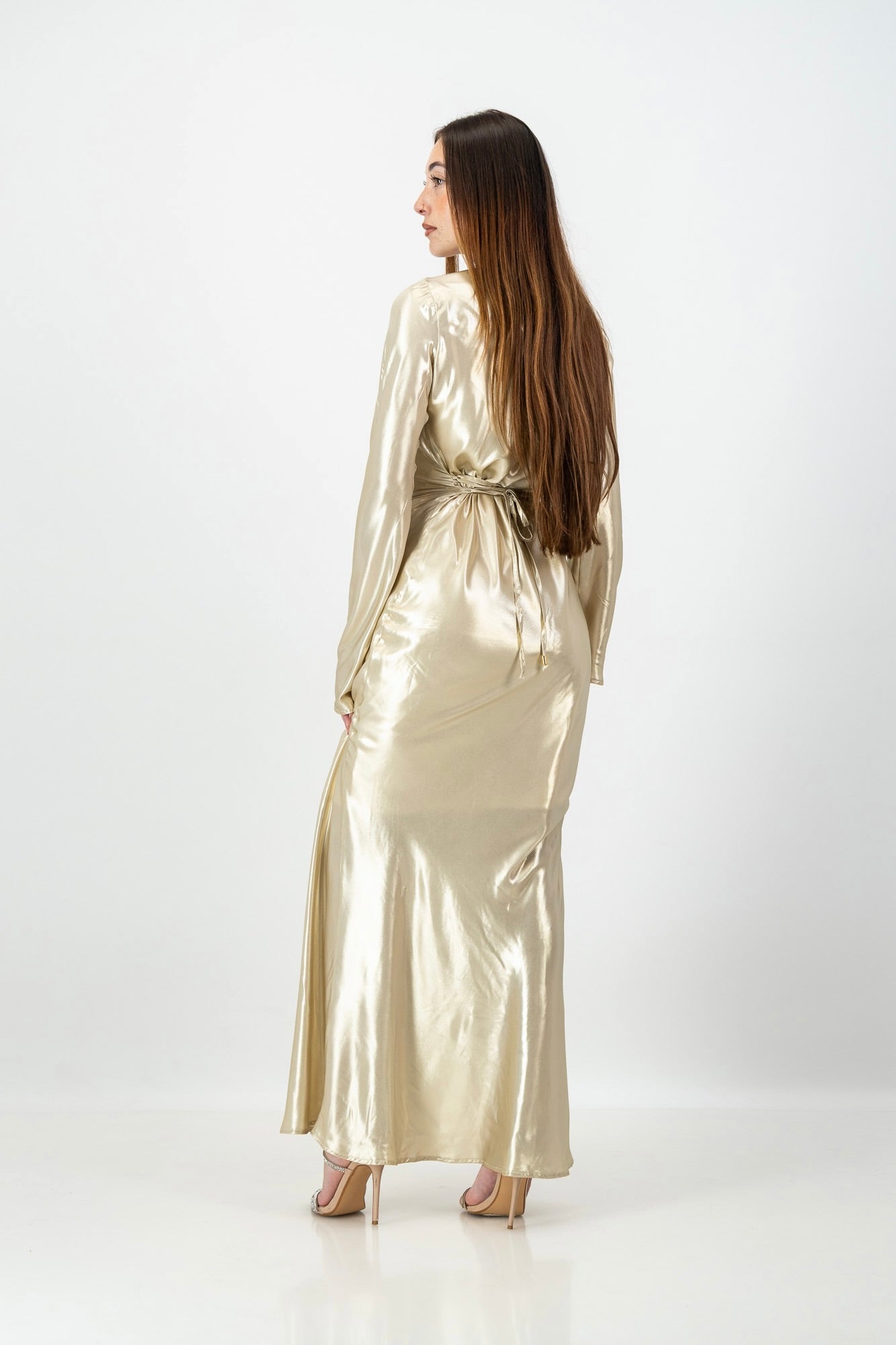 Iman Dress in Gold
