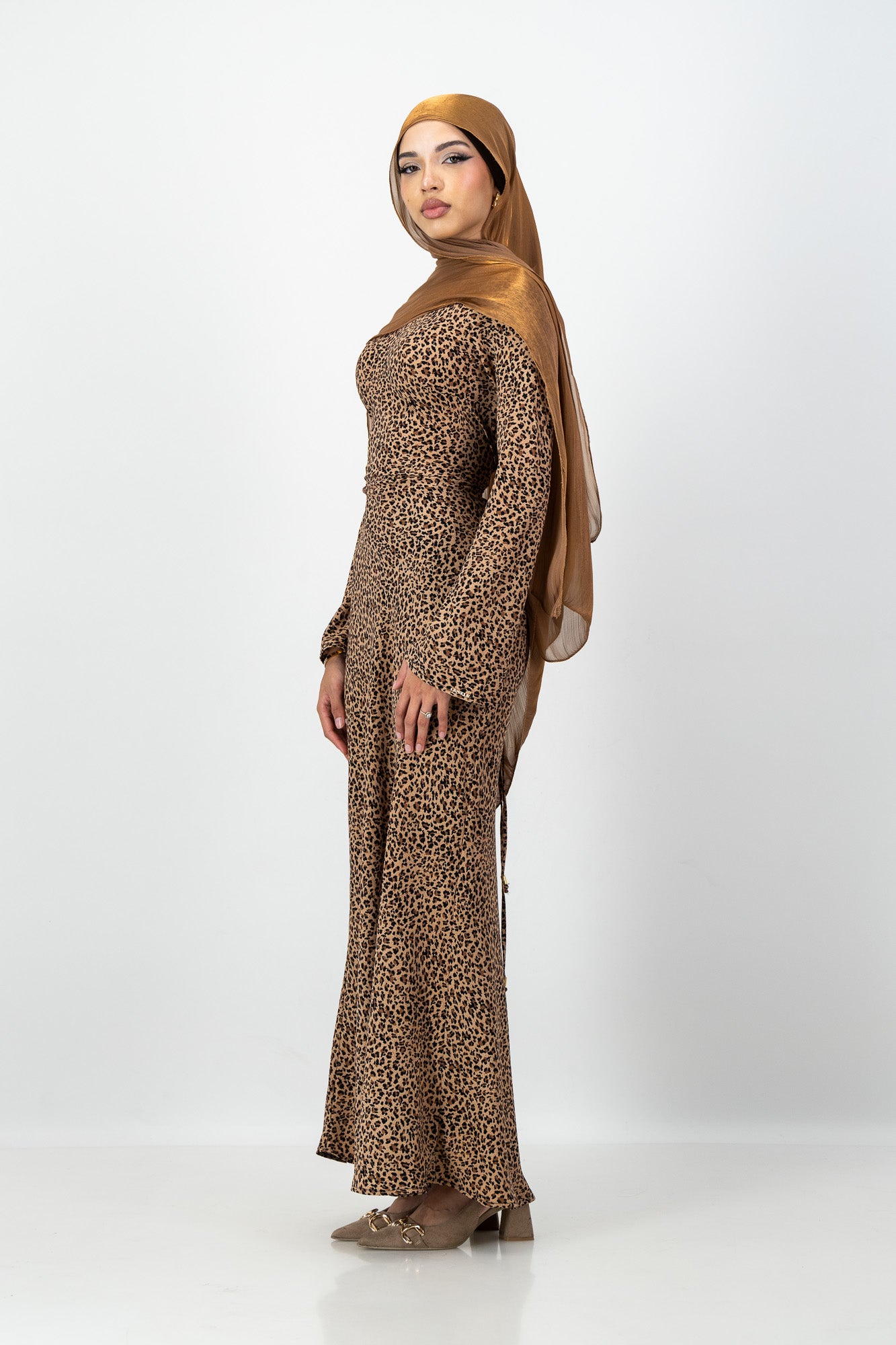 Iman Dress in Leopard