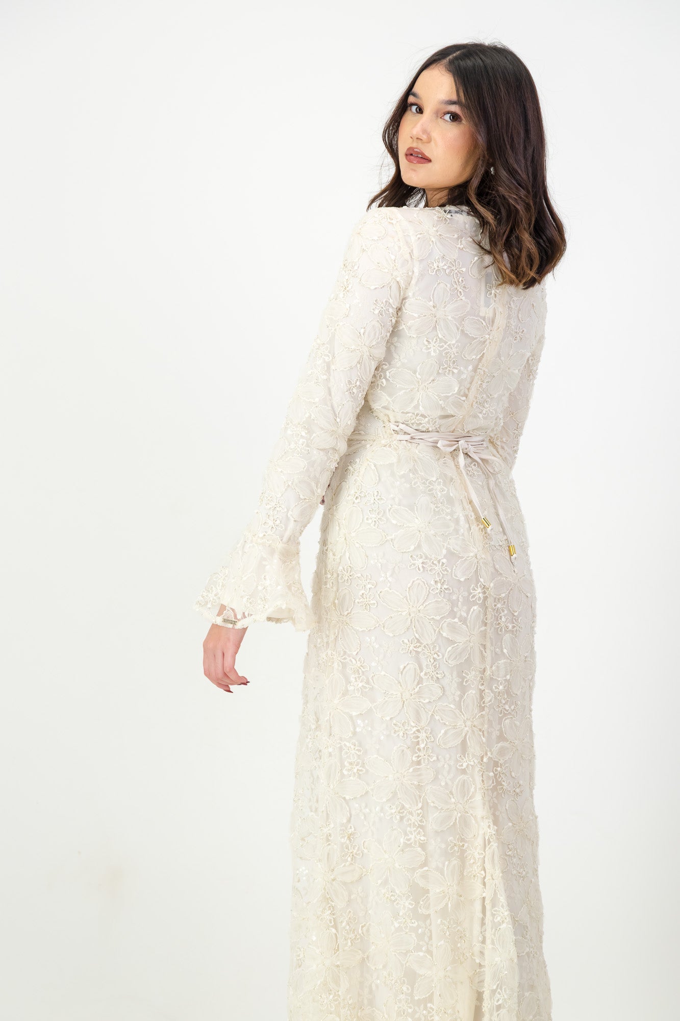 The Lujain Dress in Vanilla