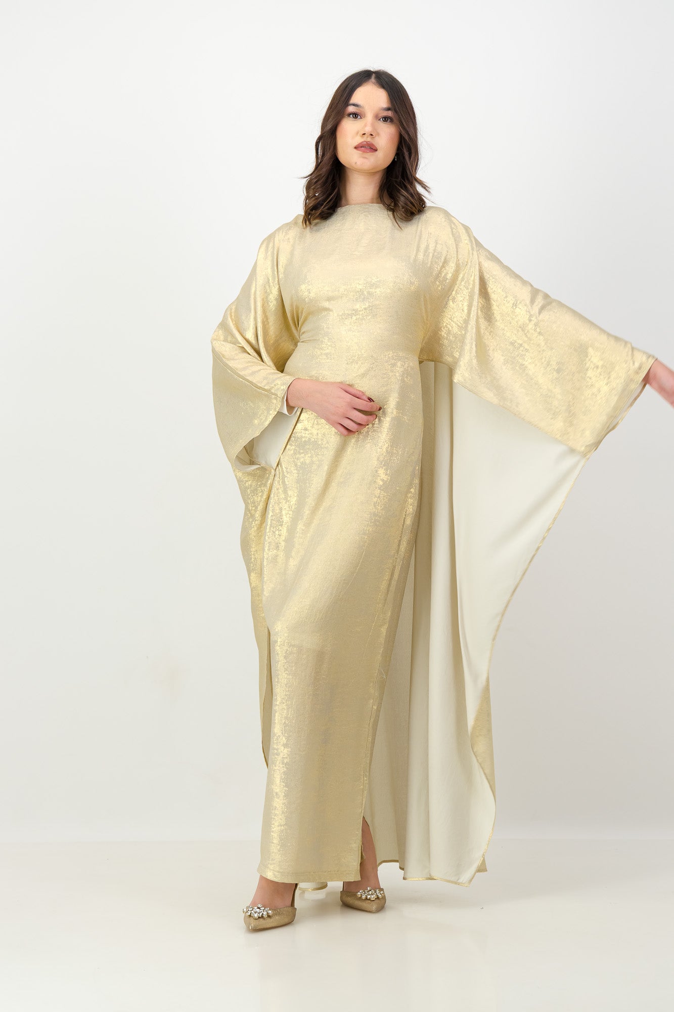 The Nour Kaftan in Gold