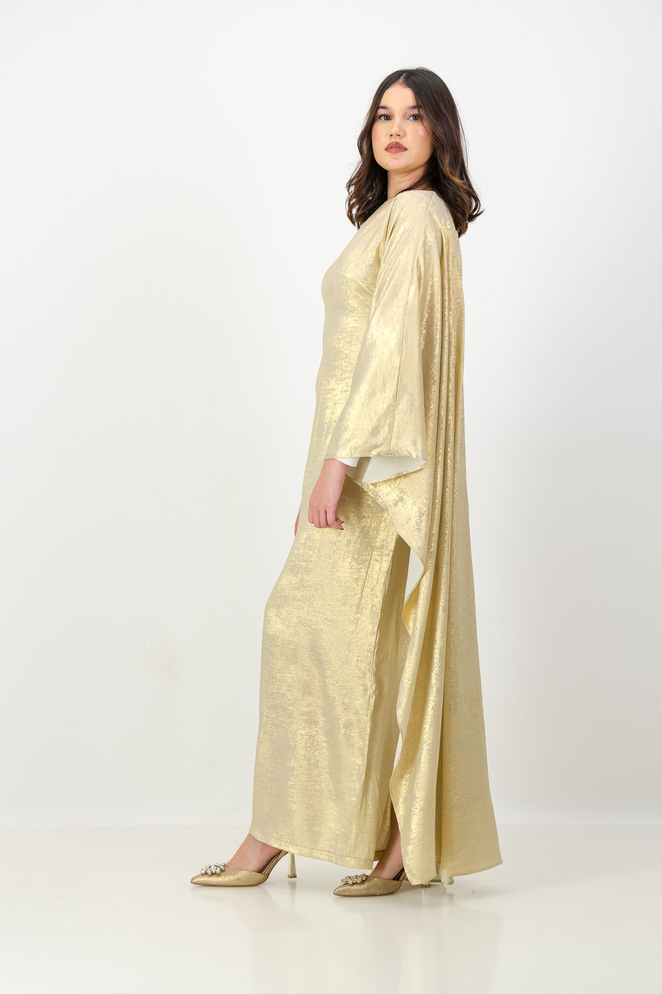 The Nour Kaftan in Gold
