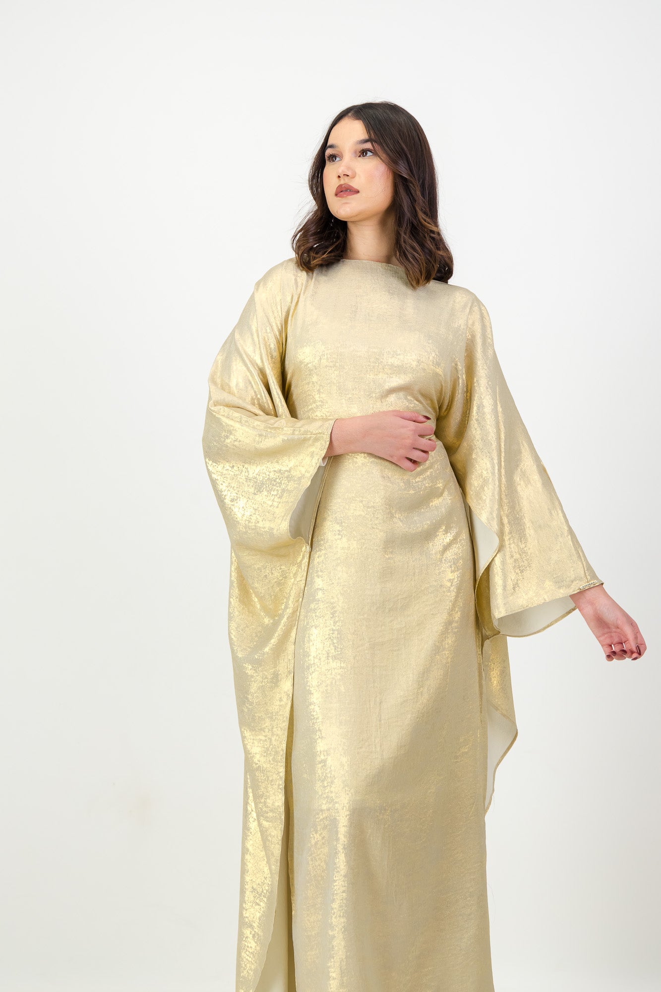 The Nour Kaftan in Gold