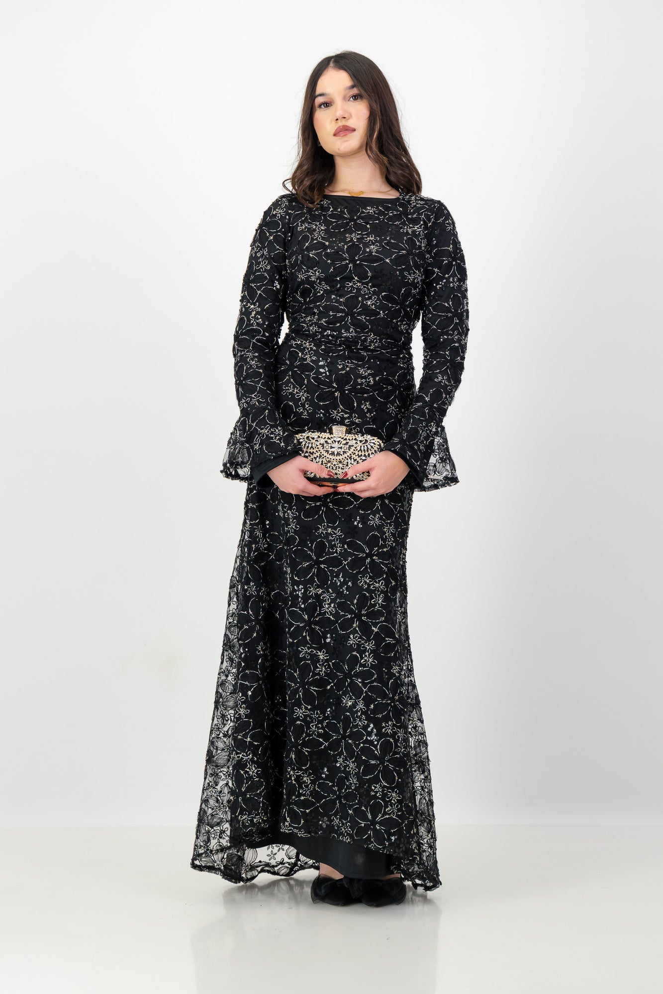 The Lujain Dress in Black