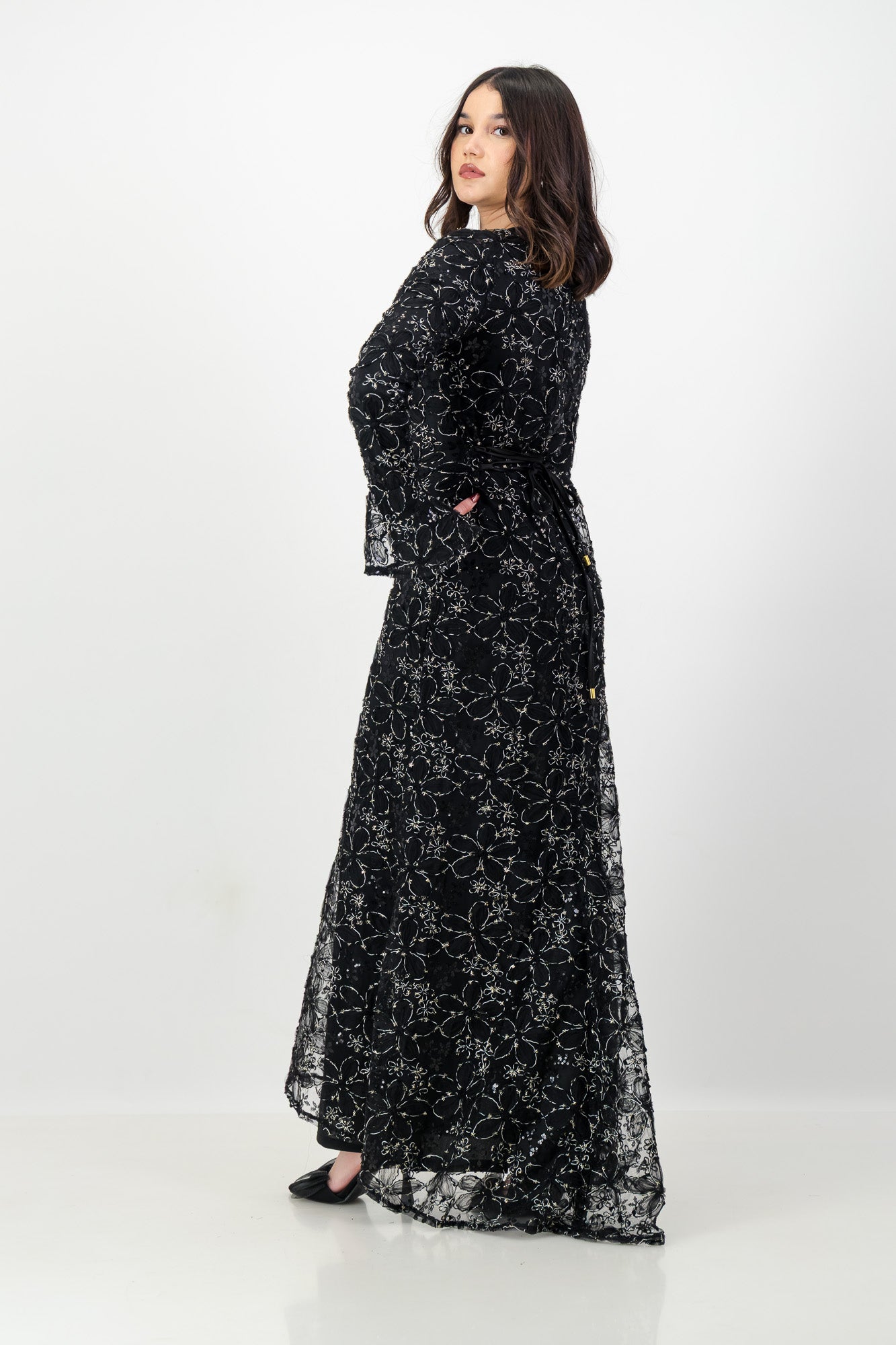 The Lujain Dress in Black