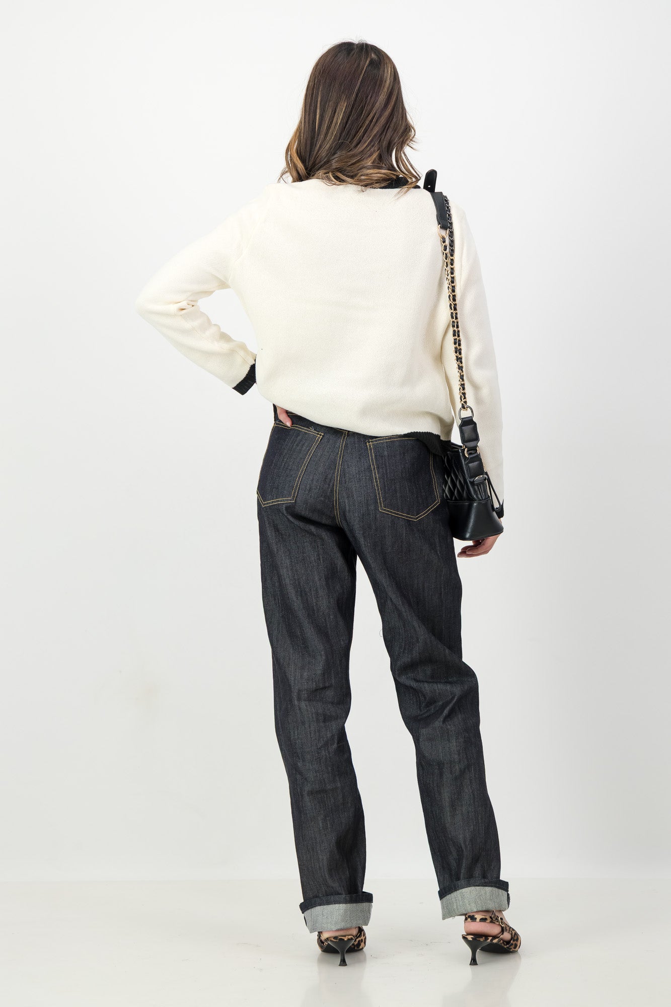 The Cleo Knit Cardigan in Off-White