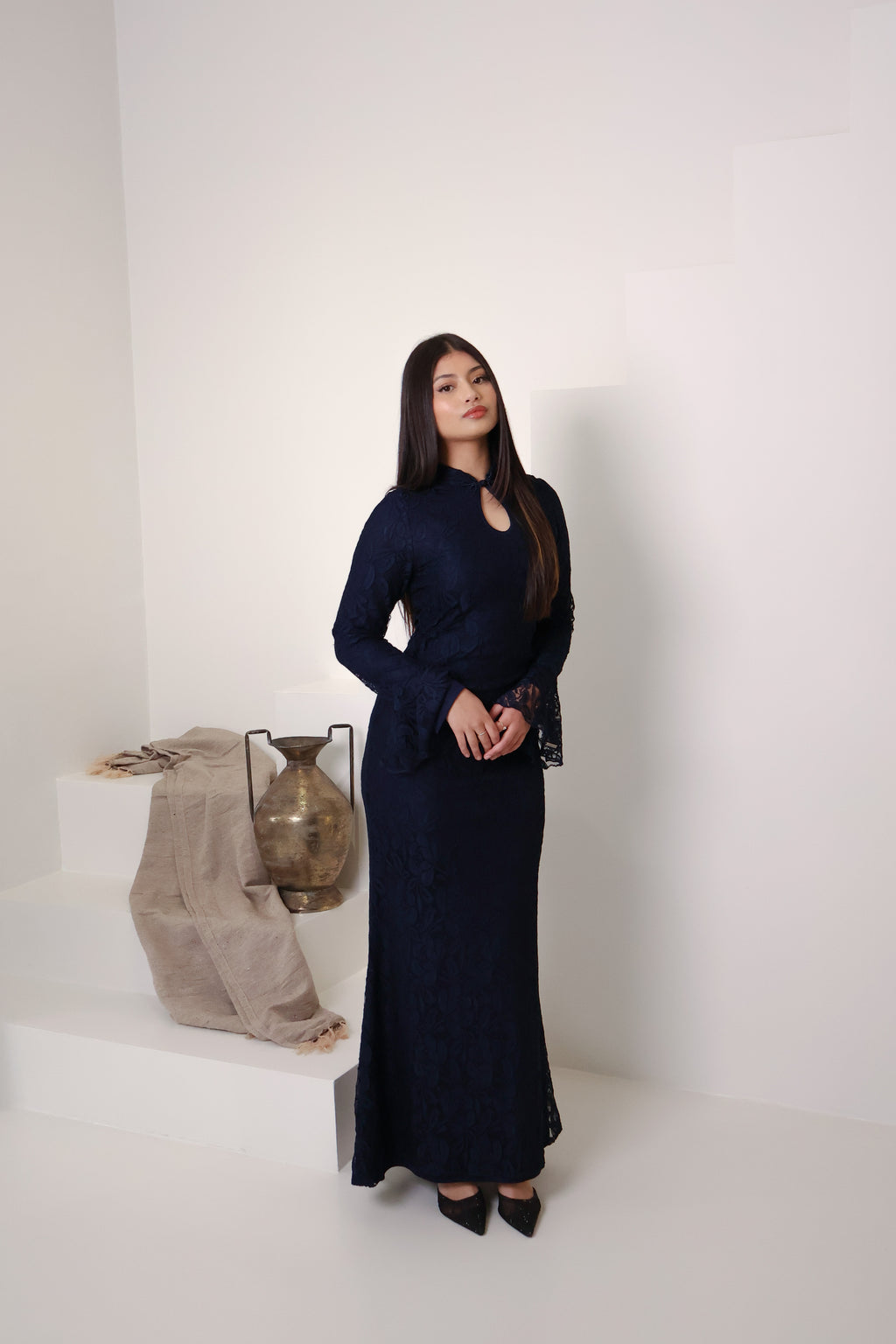JAAN LACE DRESS - MIDNIGHT