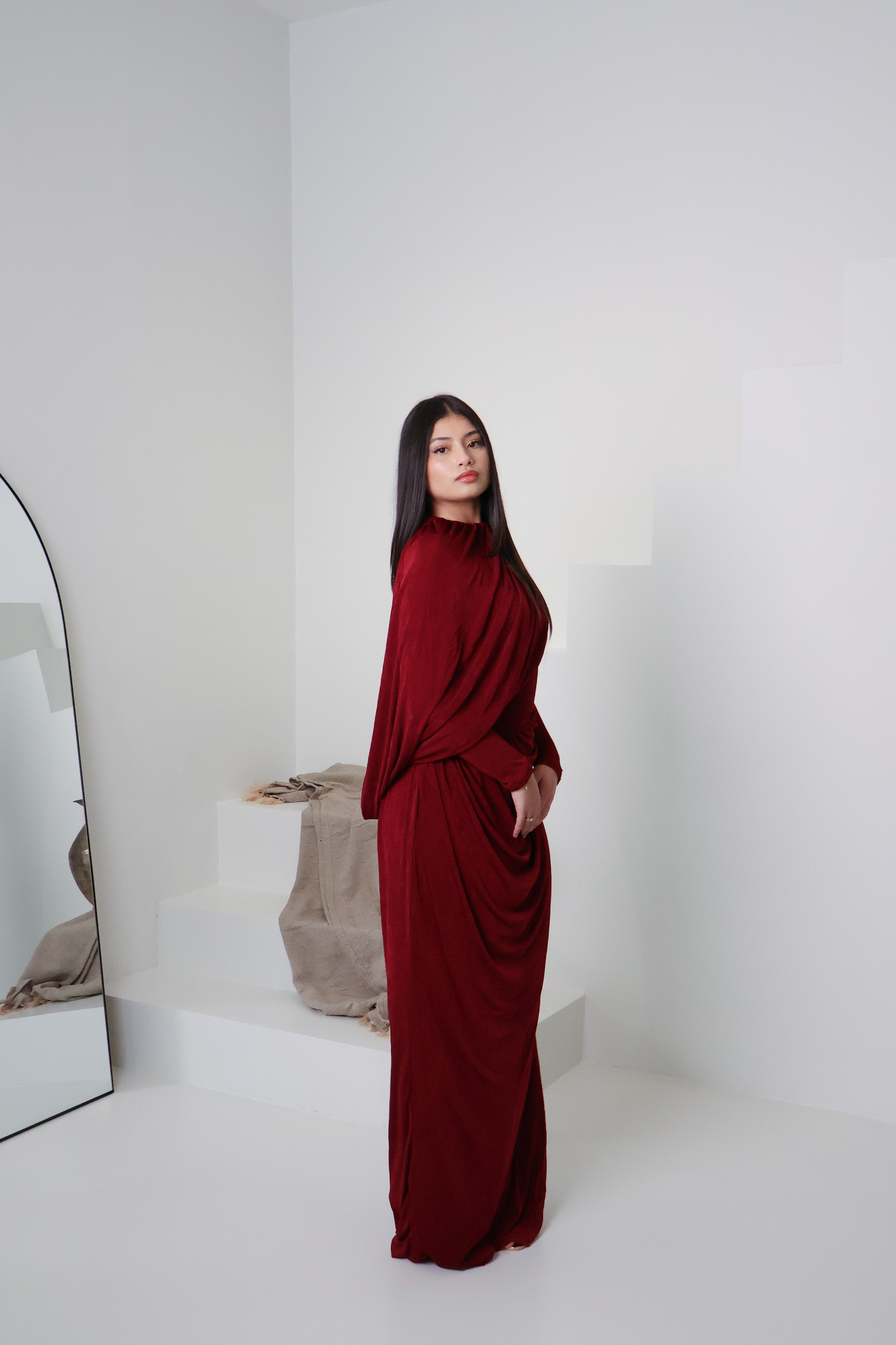 RAHA KNIT DRESS - MULBERRY