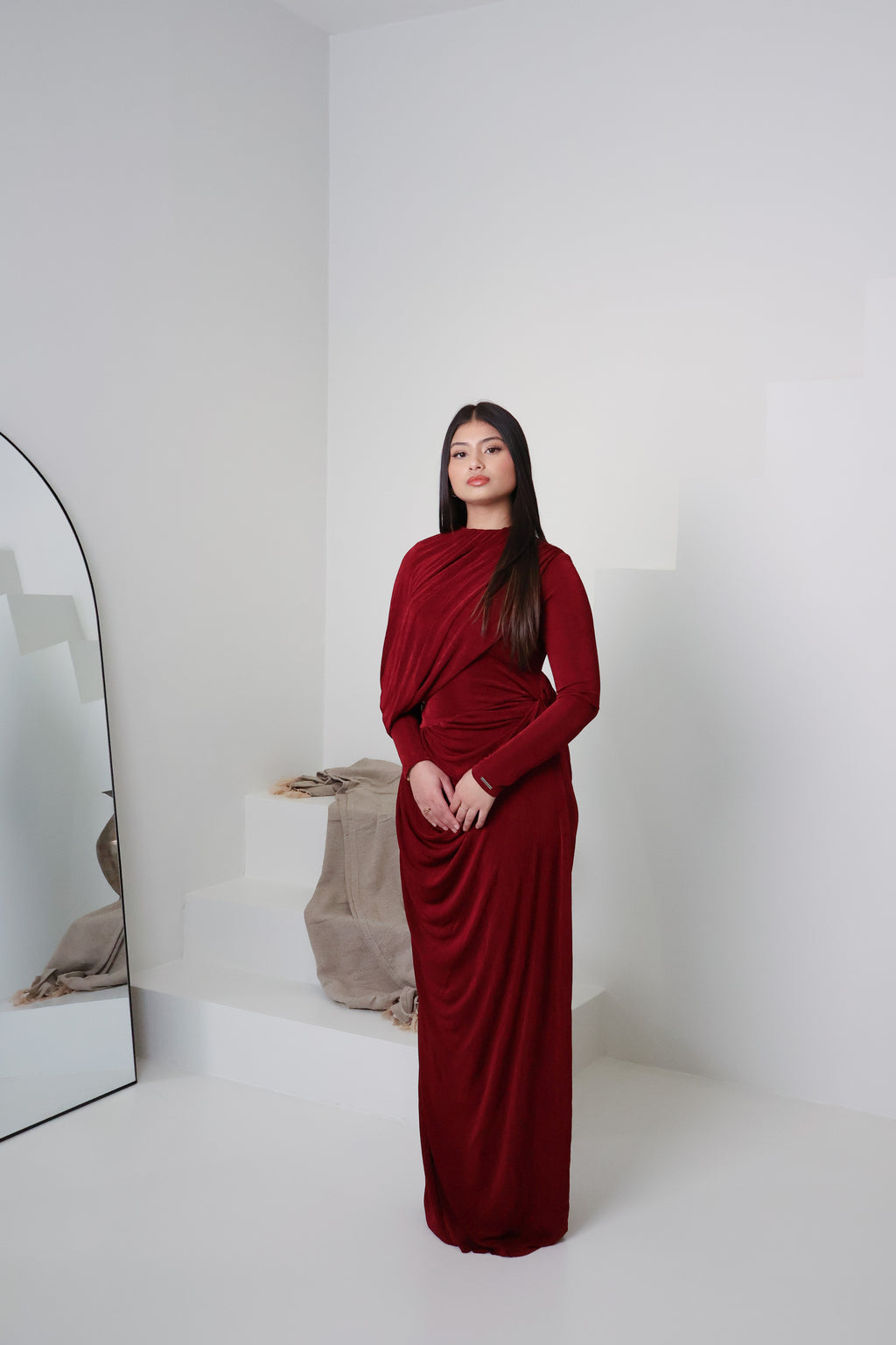 RAHA KNIT DRESS - MULBERRY