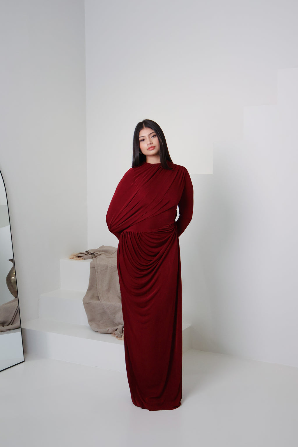 RAHA KNIT DRESS - MULBERRY