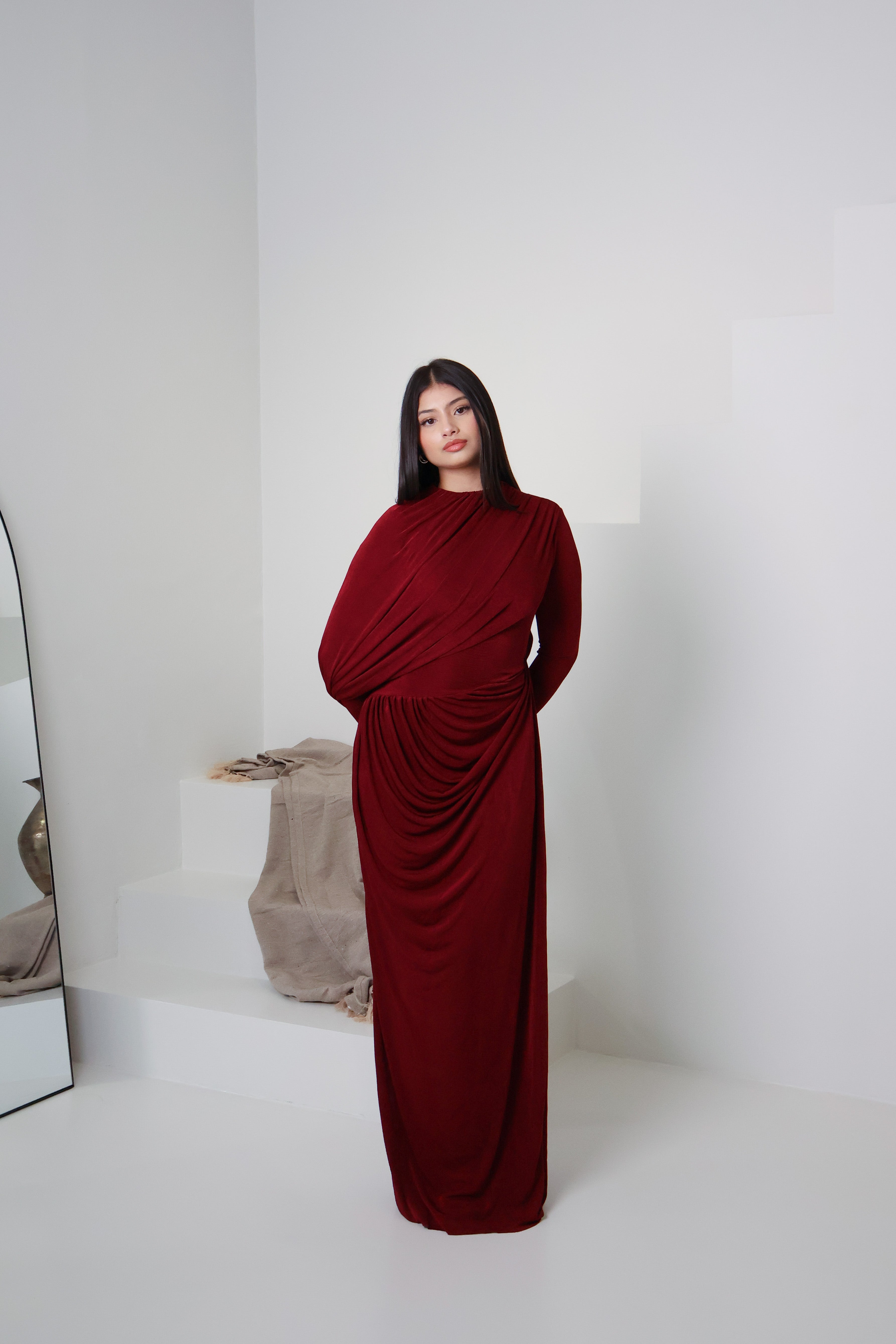 RAHA KNIT DRESS - MULBERRY