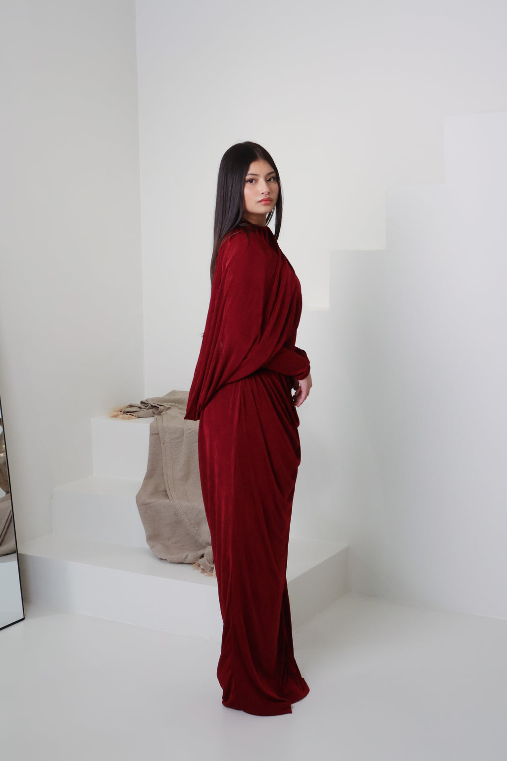 RAHA KNIT DRESS - MULBERRY