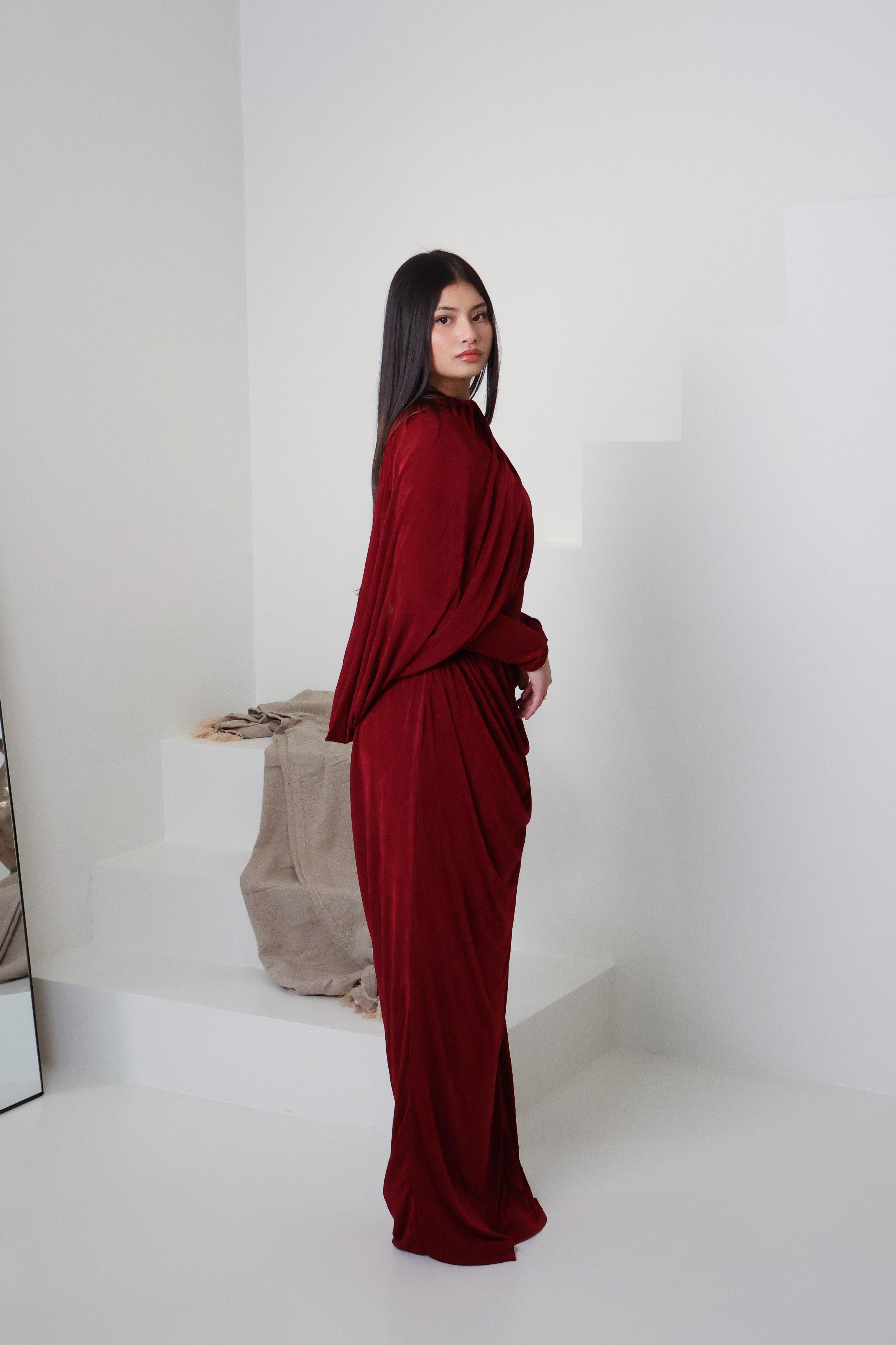 RAHA KNIT DRESS - MULBERRY
