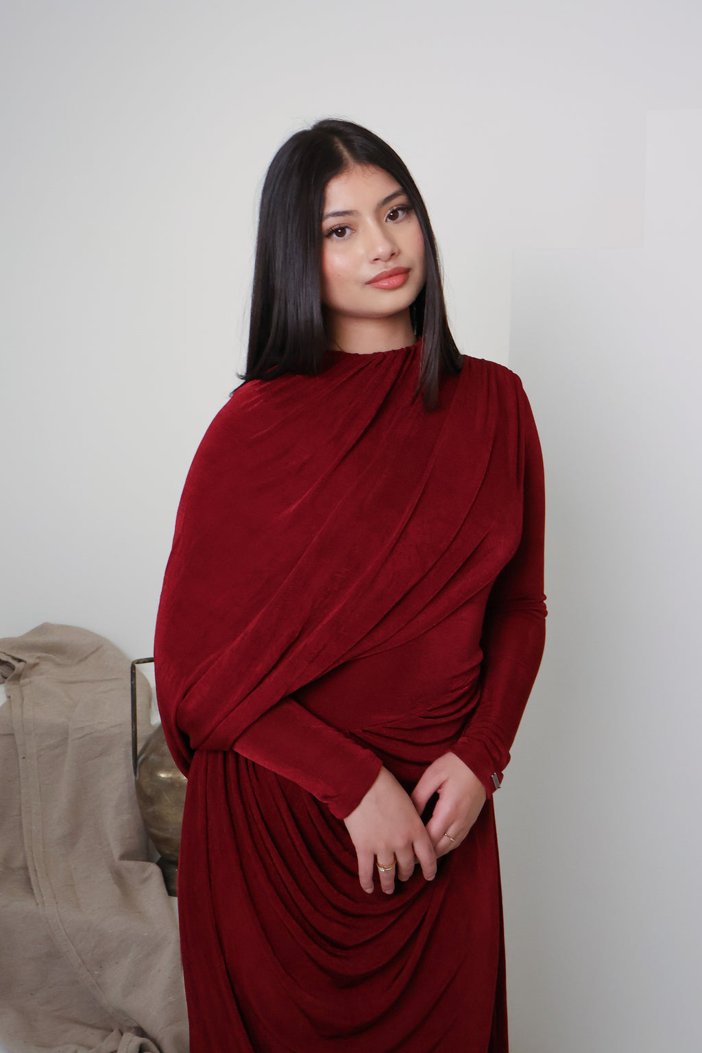 RAHA KNIT DRESS - MULBERRY