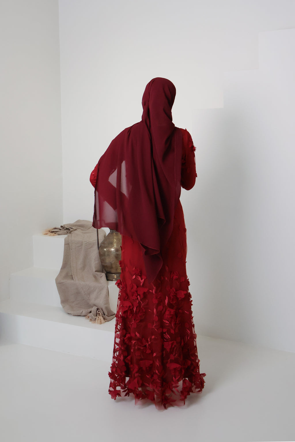 JOURI BLOOM GOWN in MULBERRY