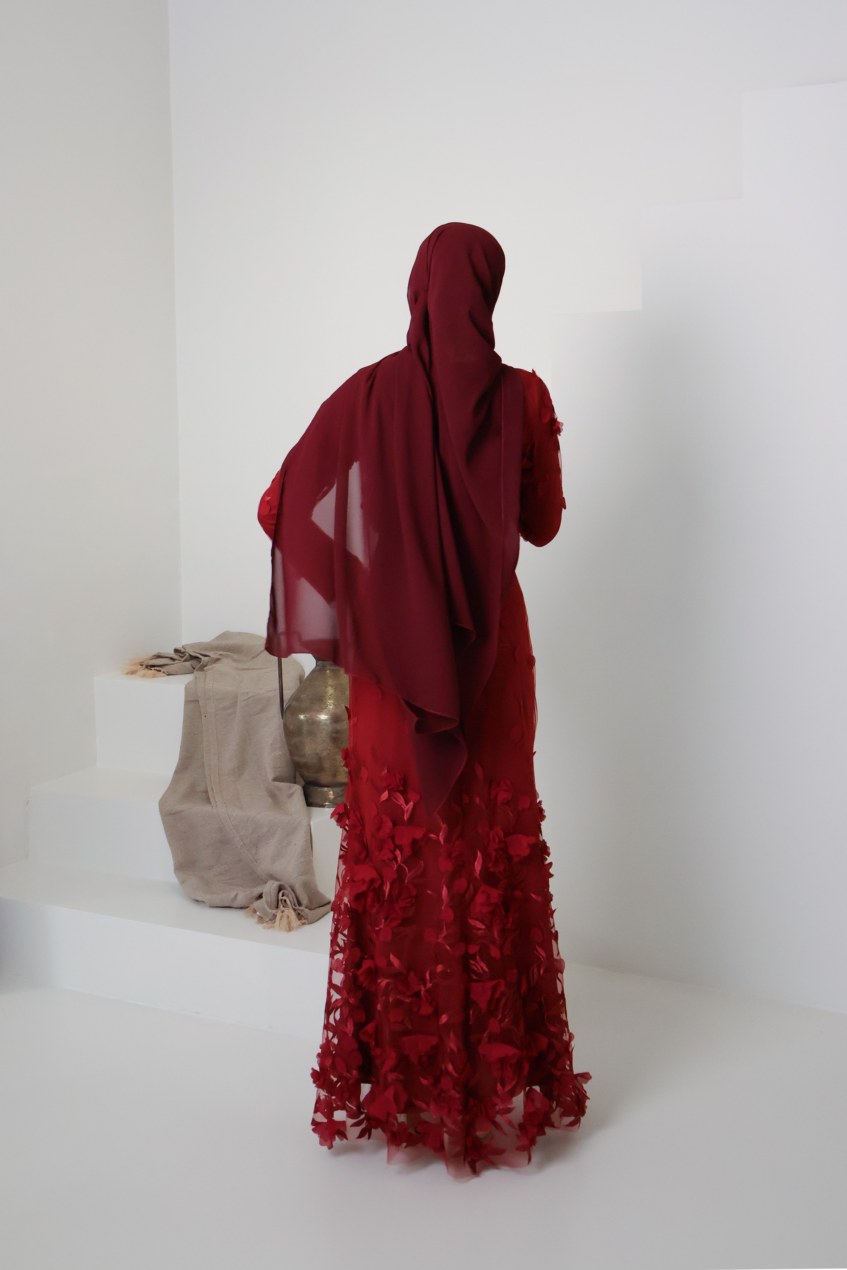 JOURI BLOOM GOWN in MULBERRY