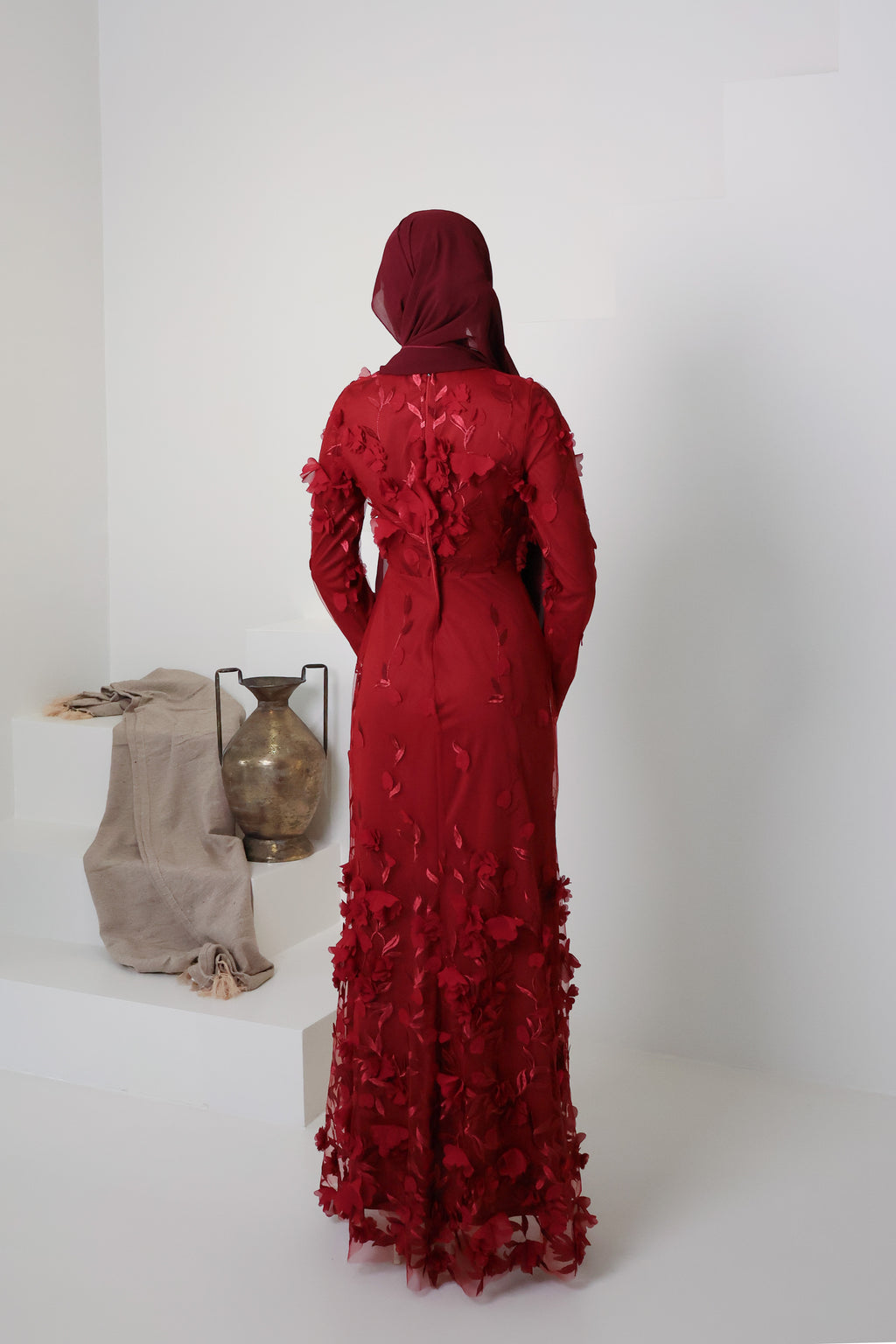 JOURI BLOOM GOWN in MULBERRY