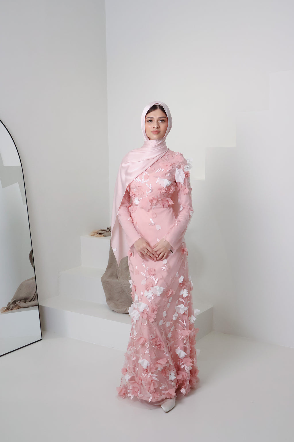 JOURI BLOOM GOWN in BLUSH