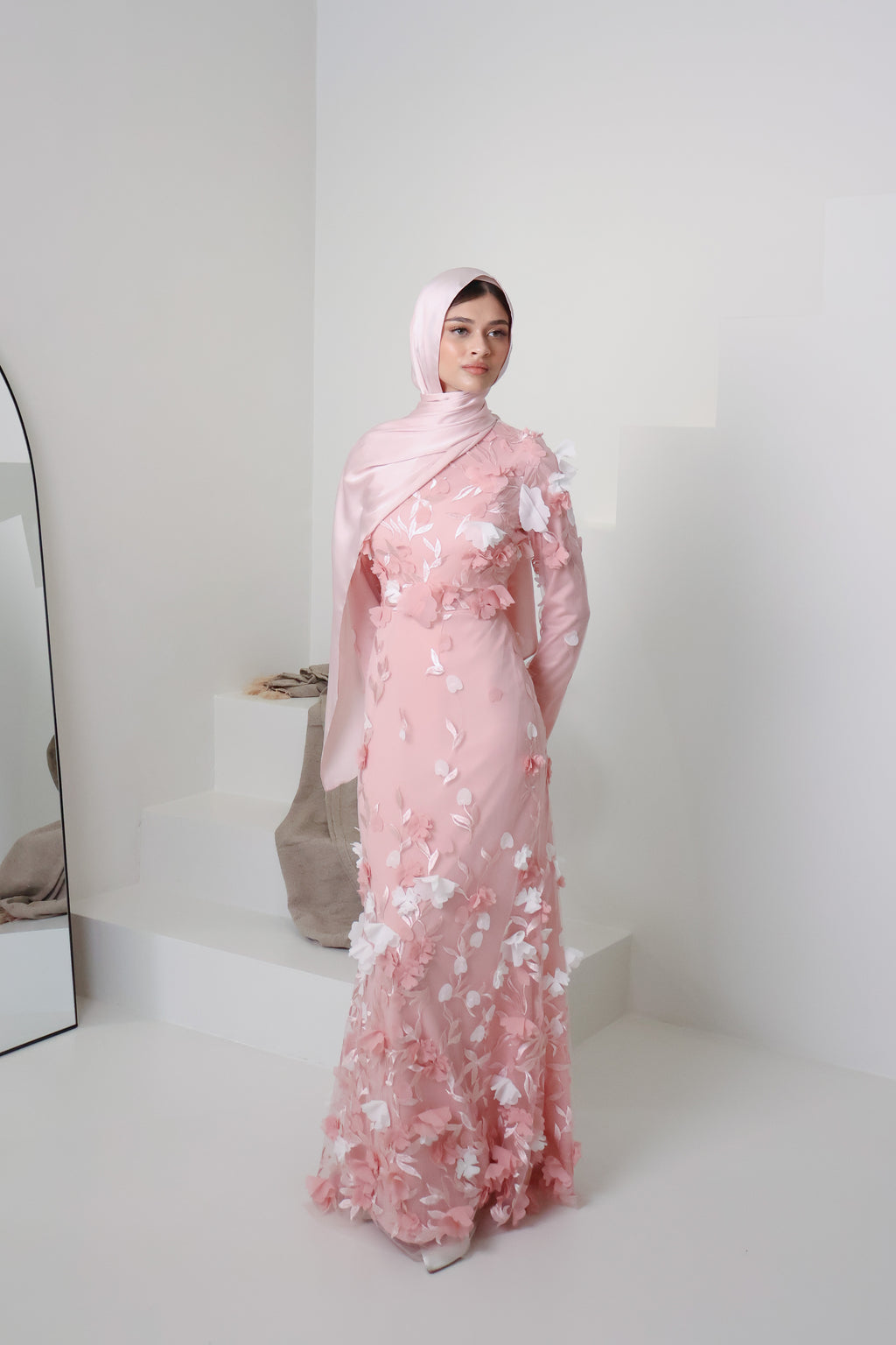 JOURI BLOOM GOWN in BLUSH