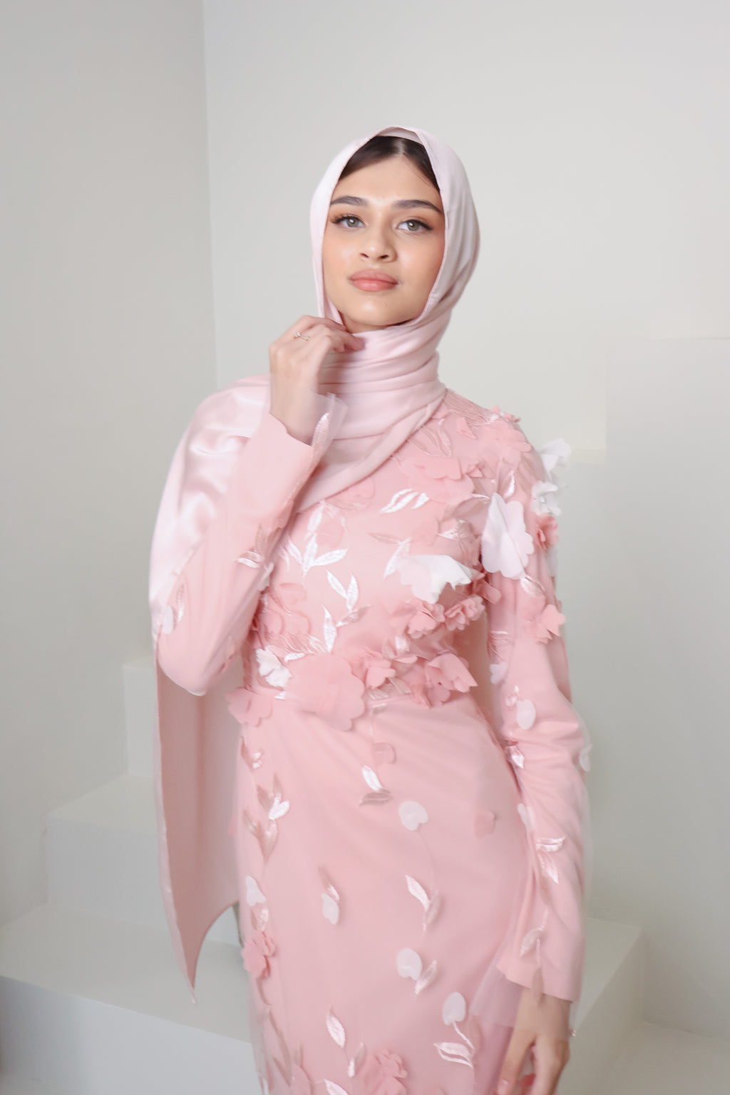 JOURI BLOOM GOWN in BLUSH