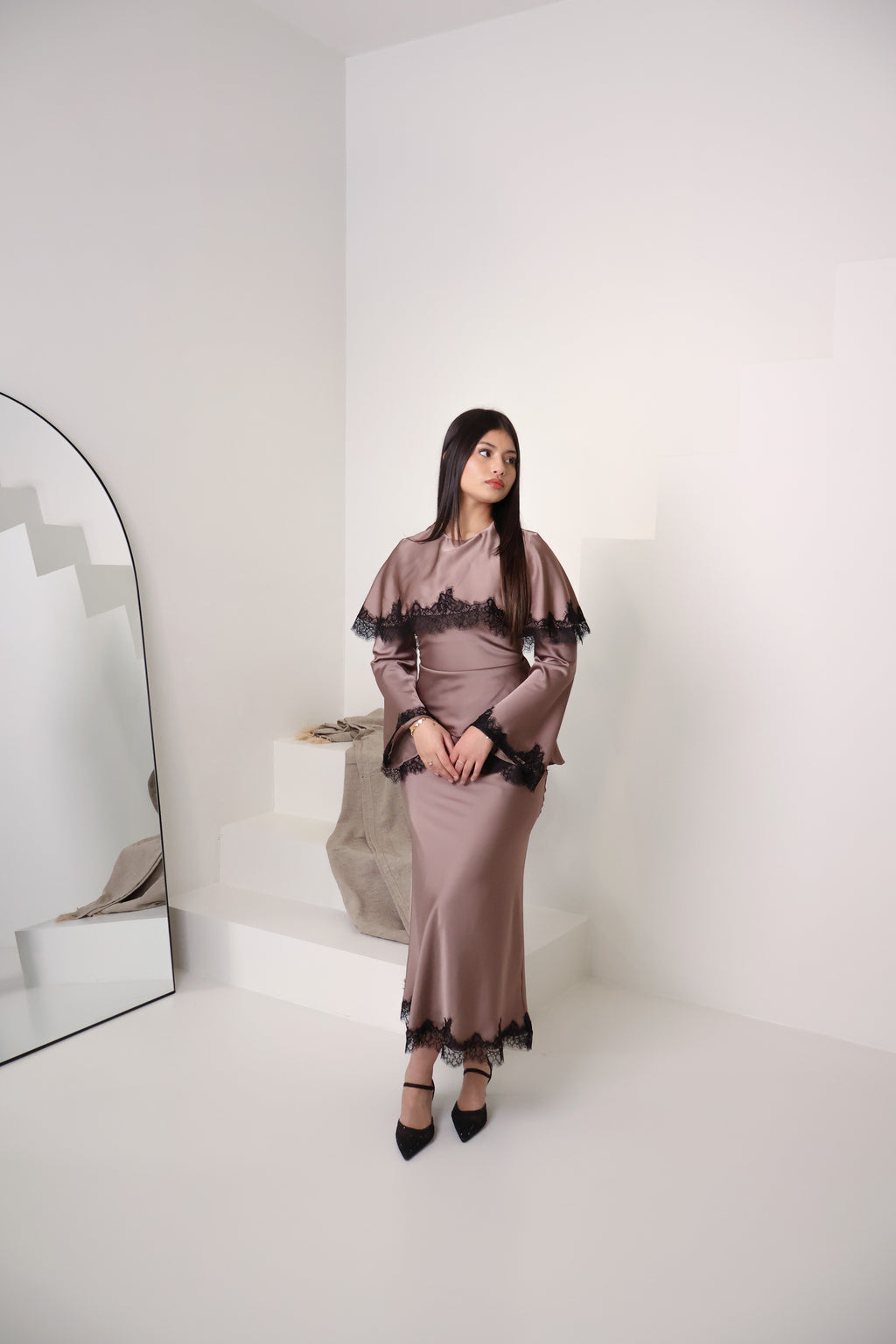 HANEEN SET in COCOA CREAM