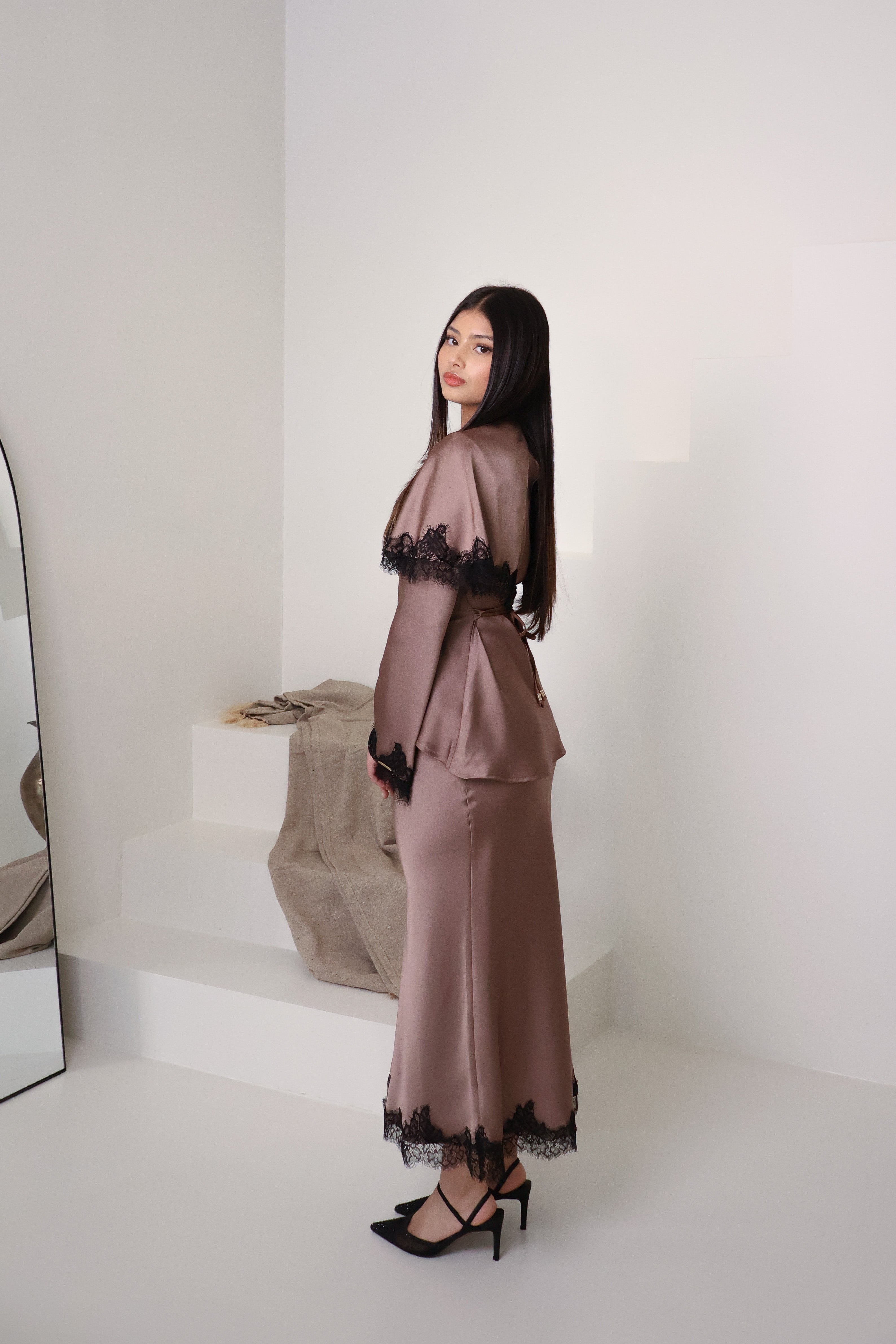 HANEEN SET in COCOA CREAM
