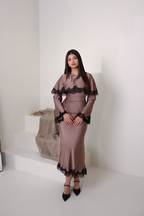 HANEEN SET in COCOA CREAM