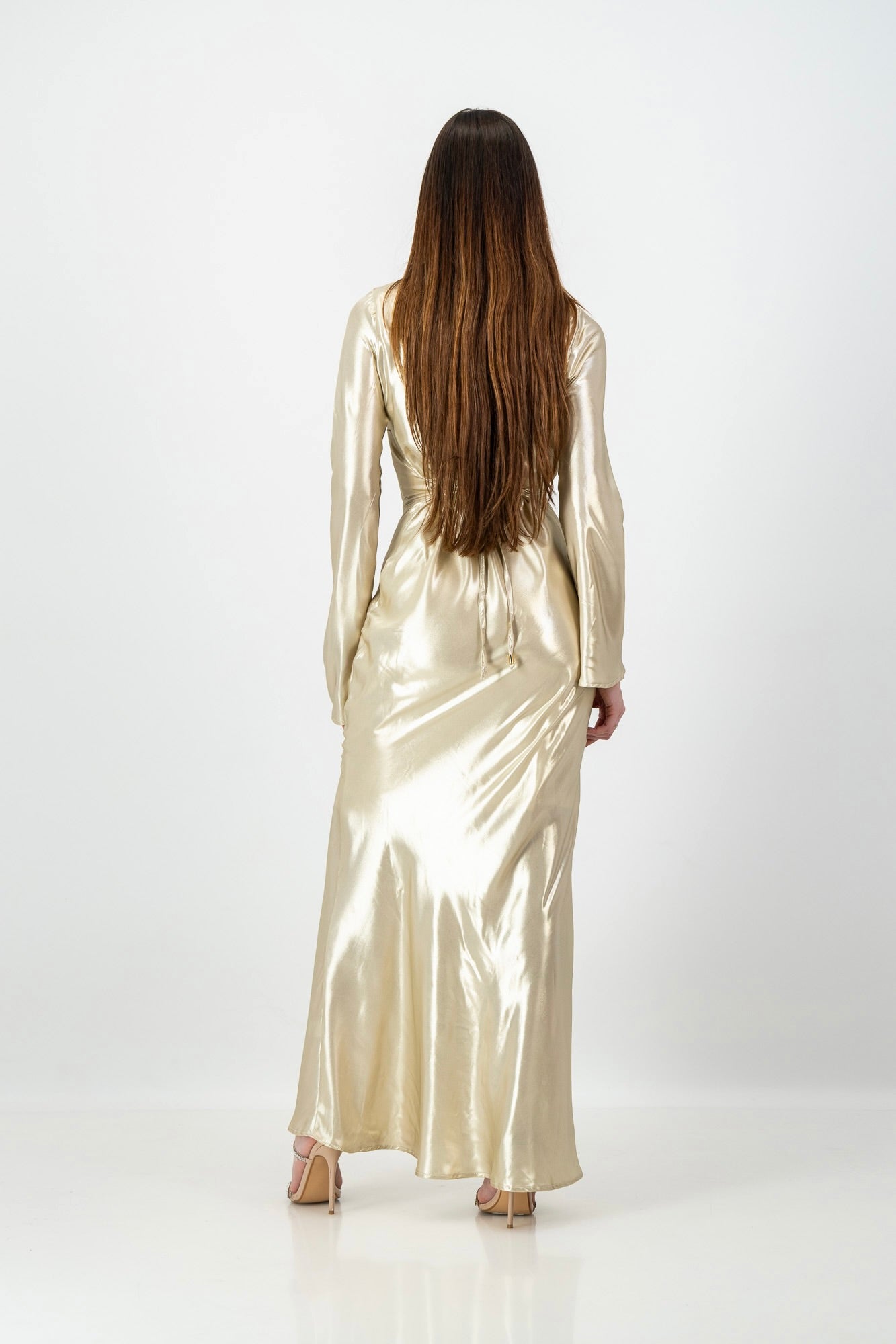 Iman Dress in Gold