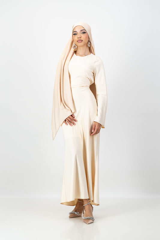 Iman Dress in Cream