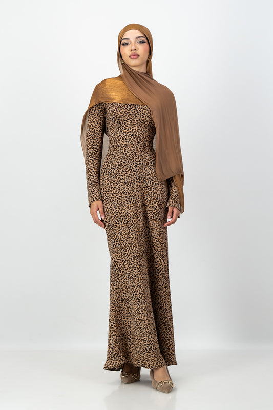 Iman Dress in Leopard