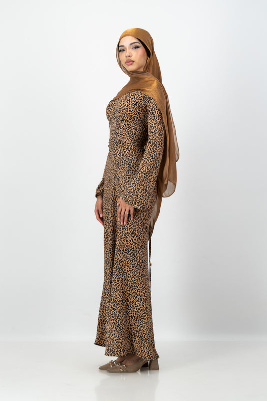 Iman Dress in Leopard