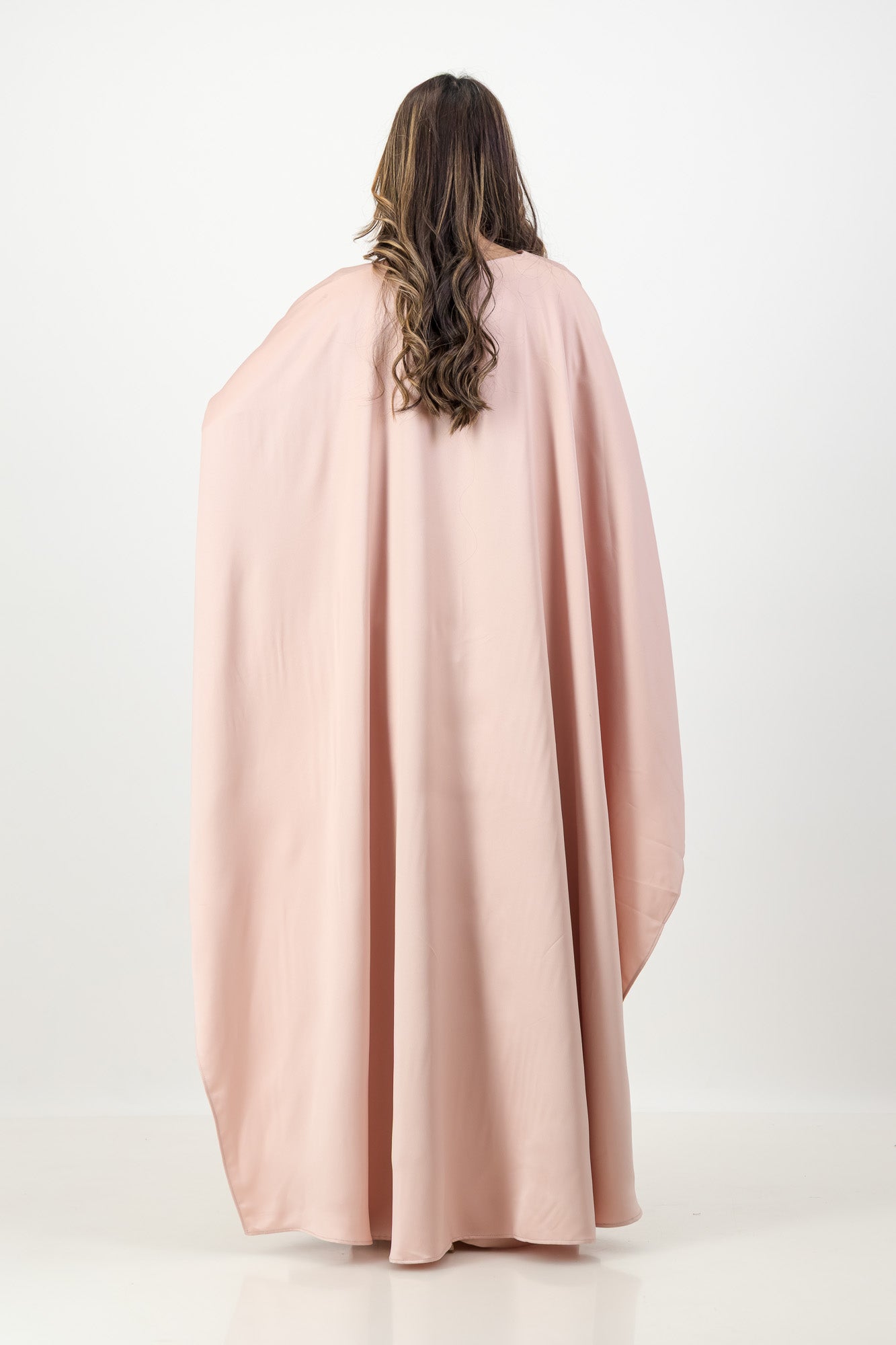 The Nour Kaftan in Dusty Pink