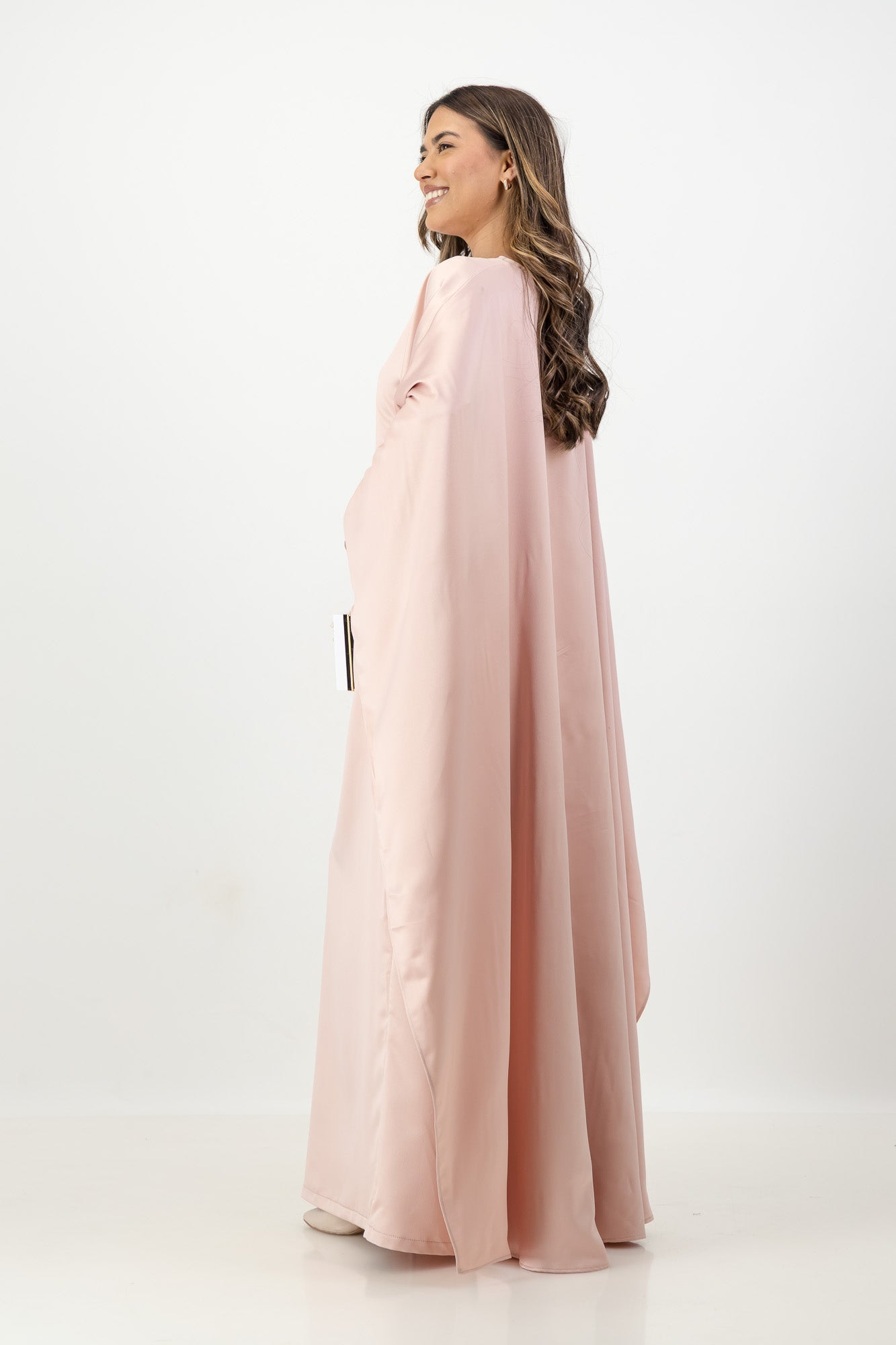 The Nour Kaftan in Dusty Pink