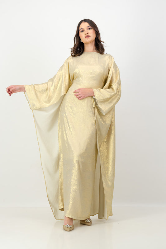 The Nour Kaftan in Gold