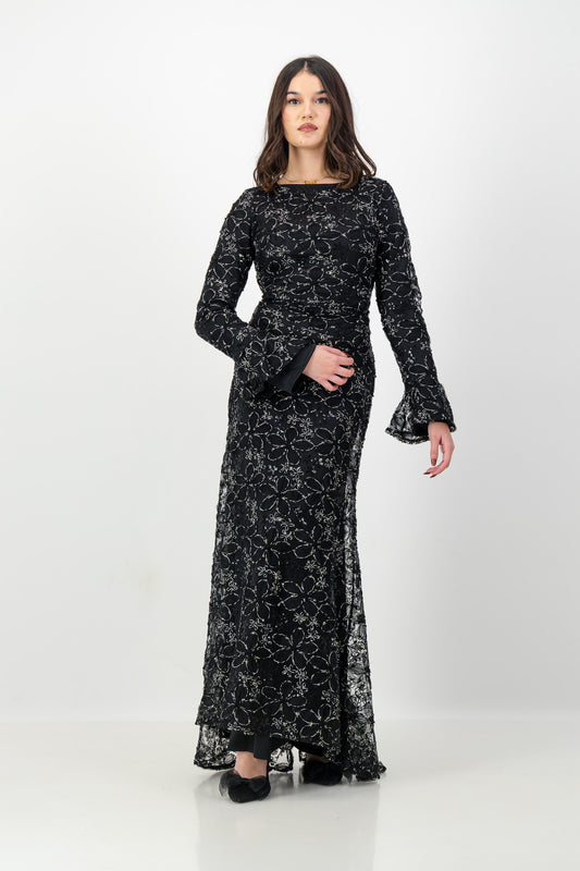 The Lujain Dress in Black