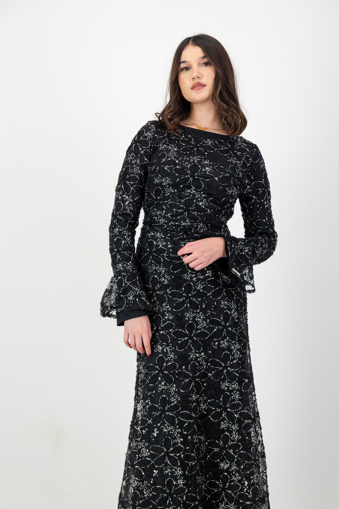 The Lujain Dress in Black