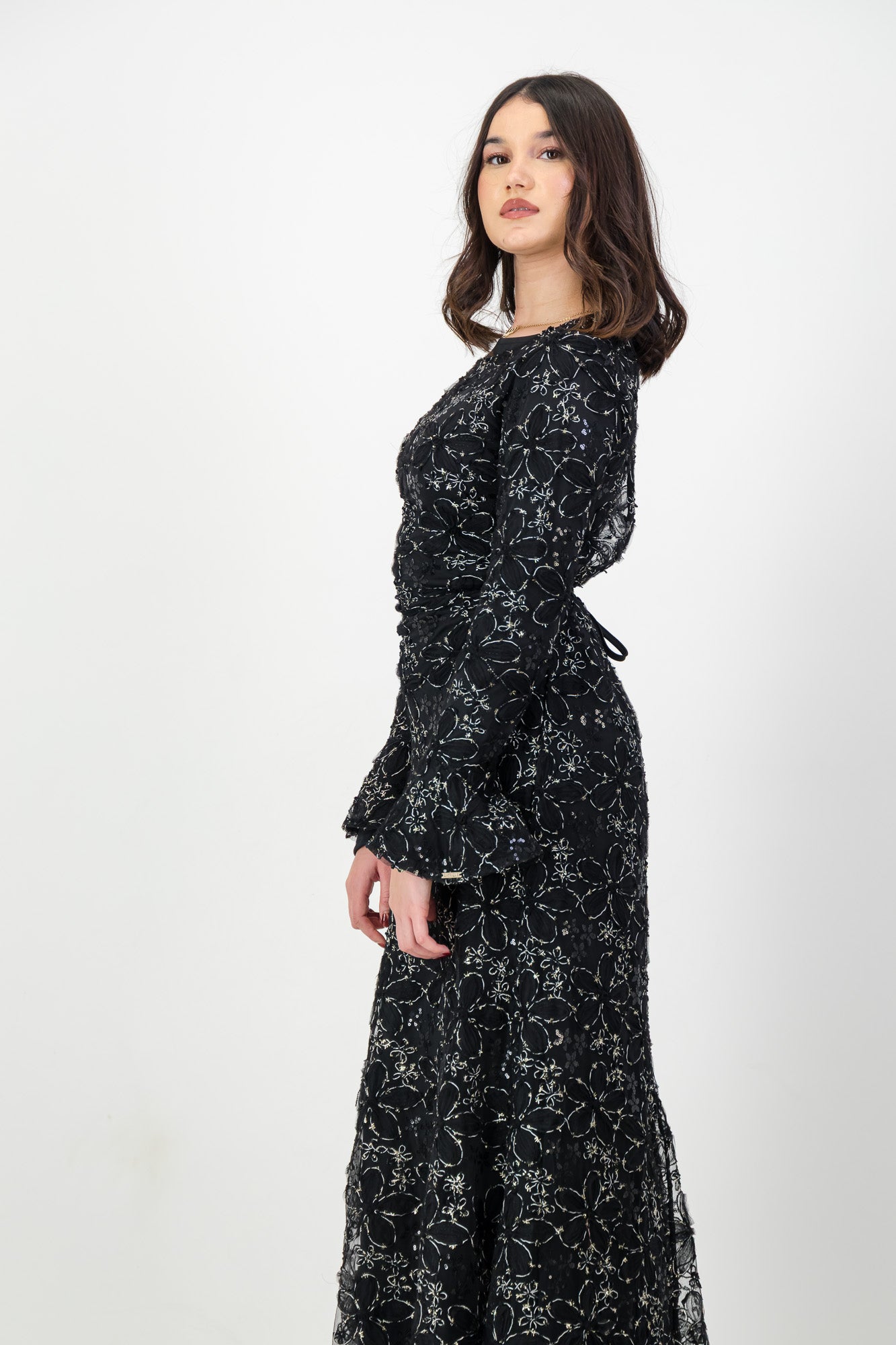 The Lujain Dress in Black