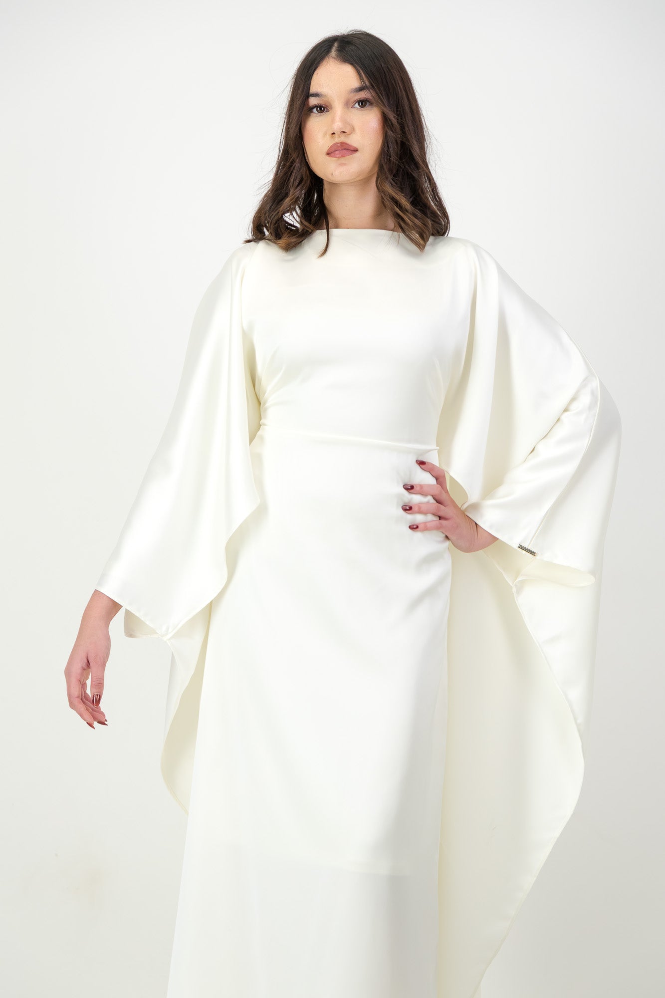 The Nour Kaftan in Ivory