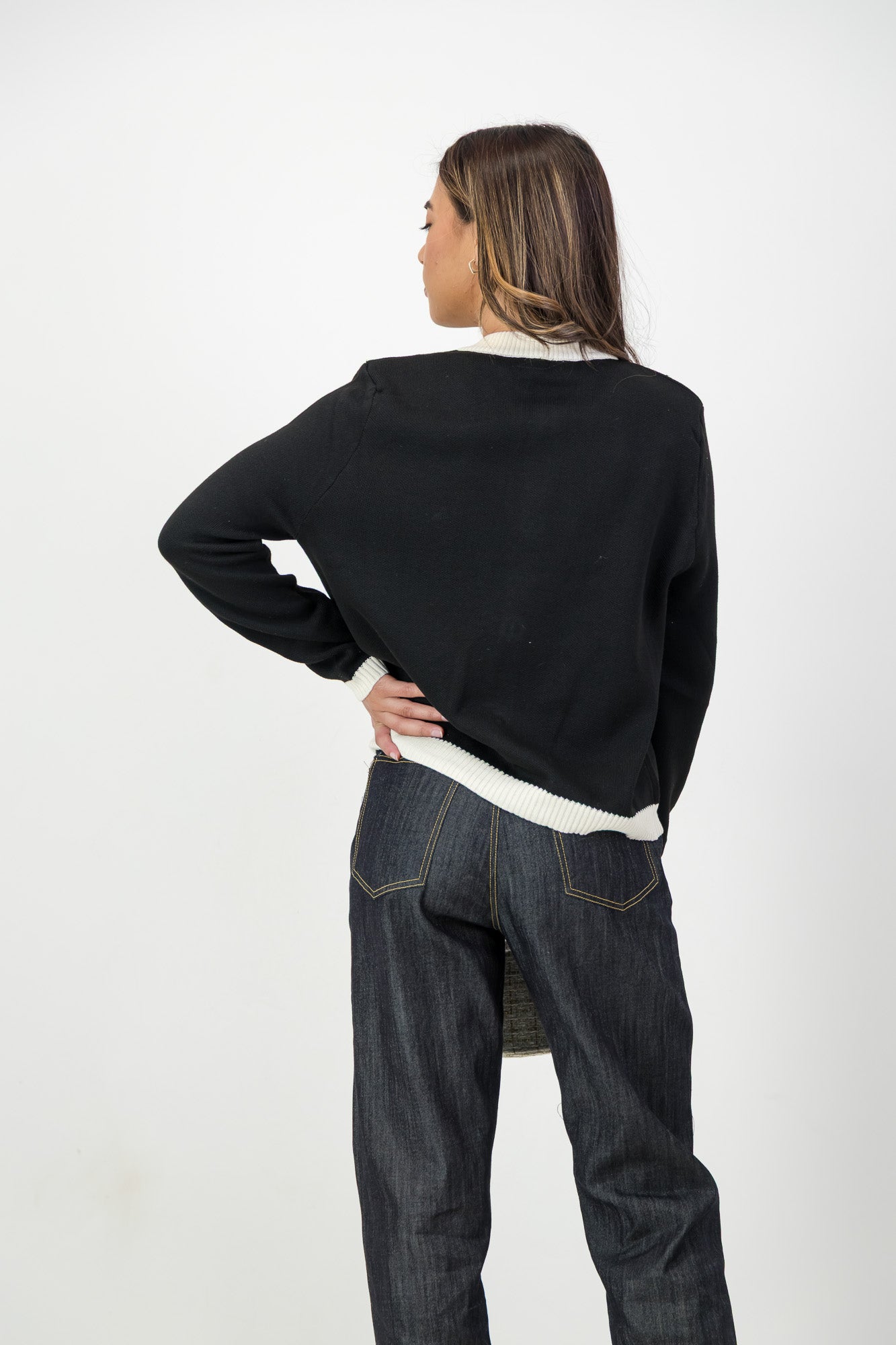 The Cleo Knit Cardigan in Black