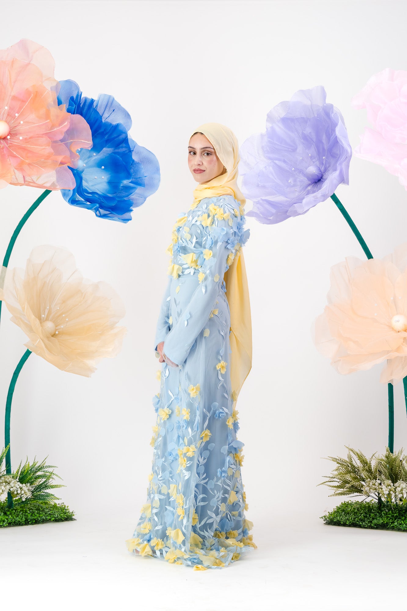 Jouri Bloom Gown - Powder Blue