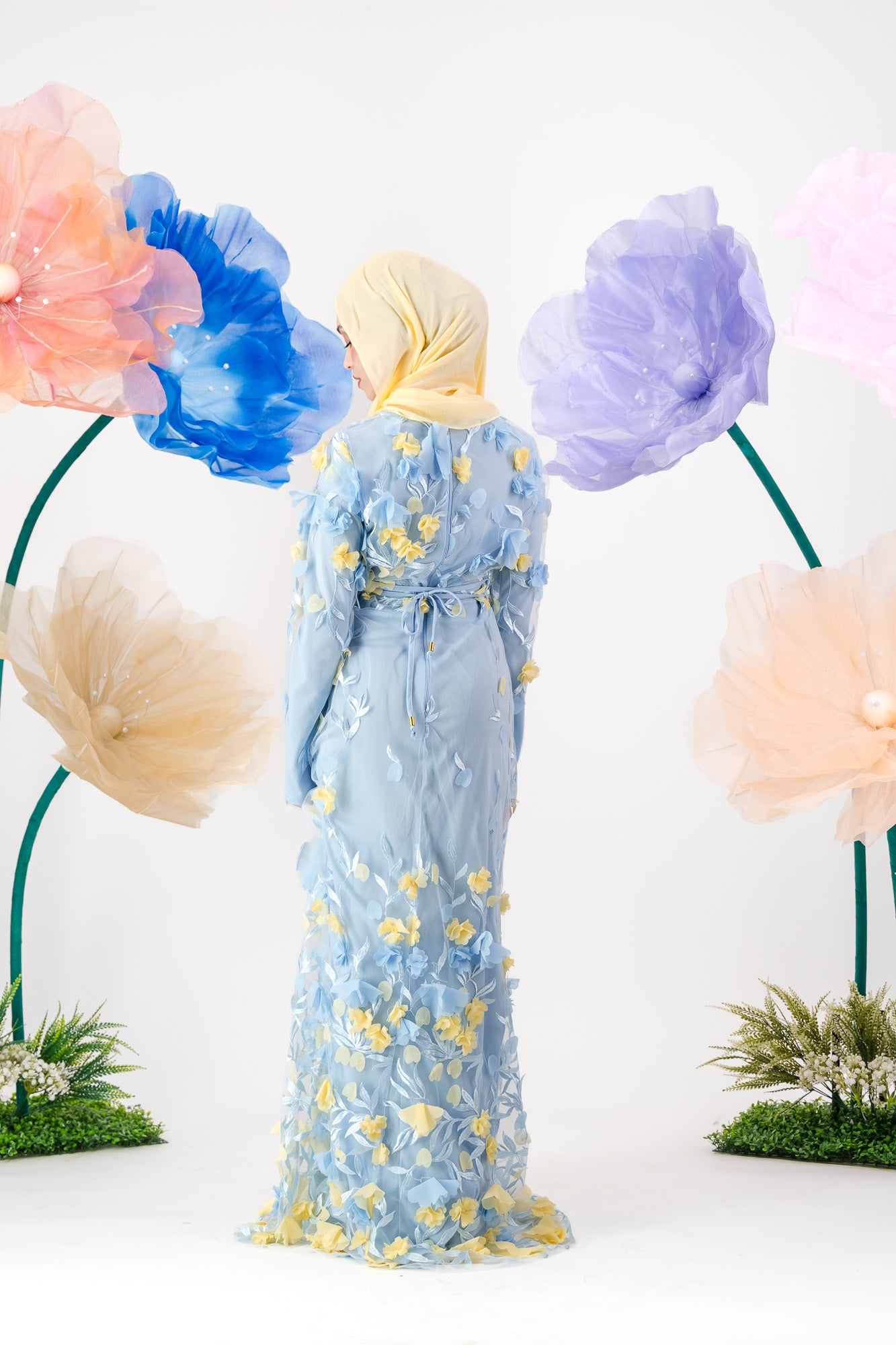 Jouri Bloom Gown - Powder Blue