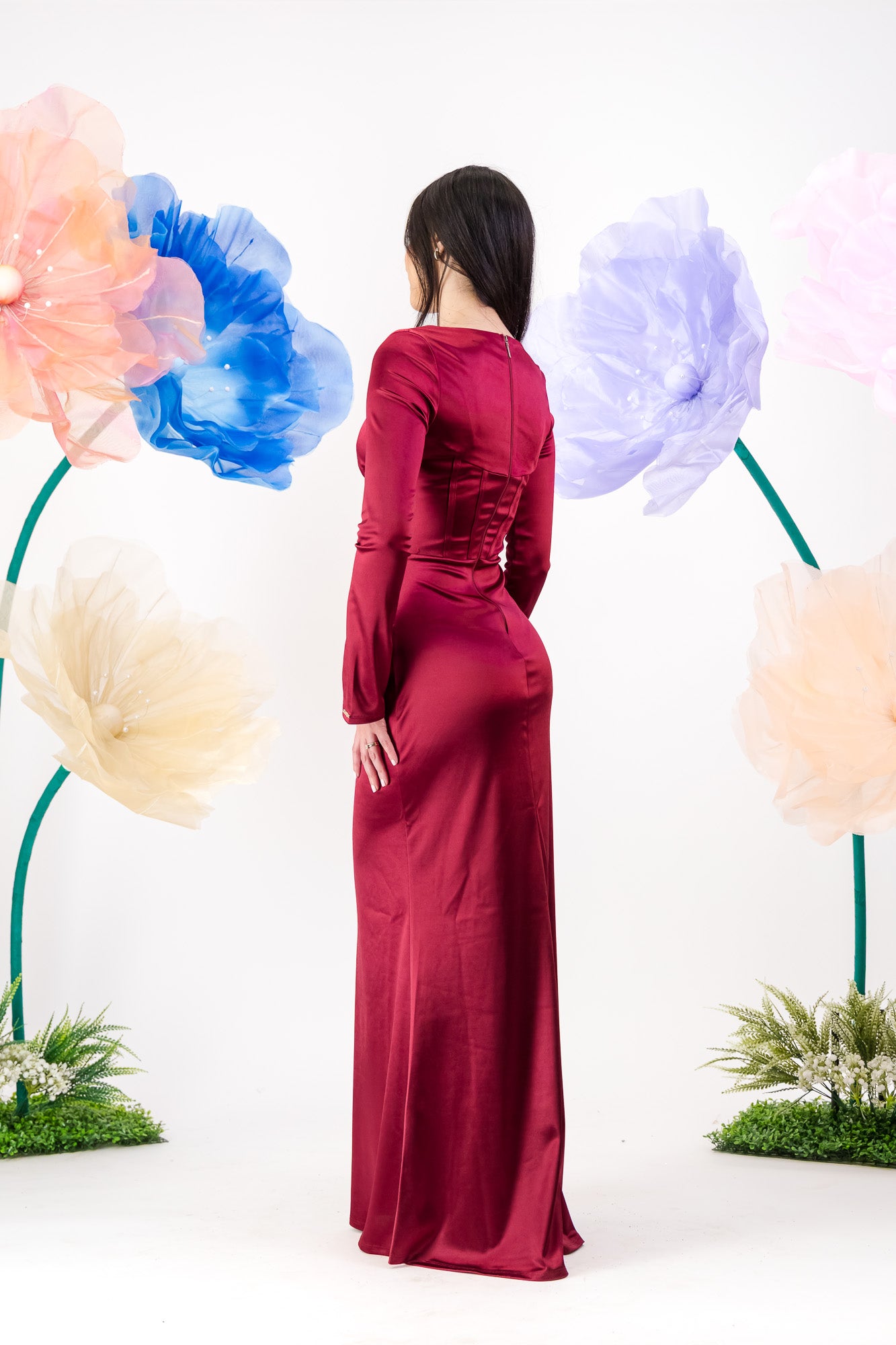 Tara Maxi Dress - Burgundy